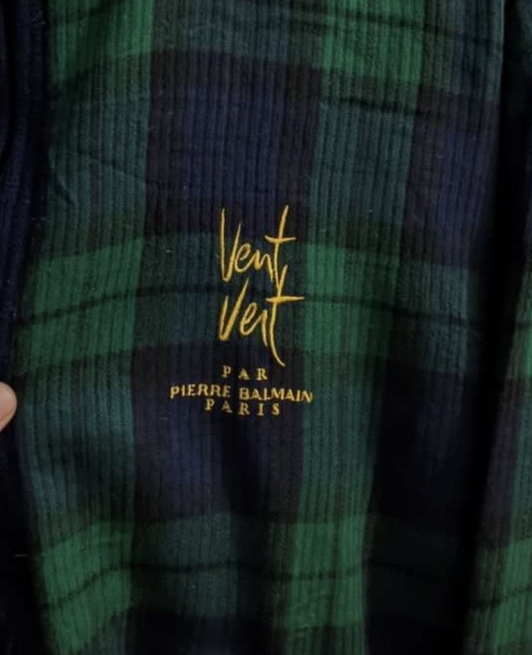 Pierre Balmain Rare‼️ Vent Vent Piere Balmain Plaid Sherpa Jacket Size US L / EU 52-54 / 3 - 2 Thumbnail