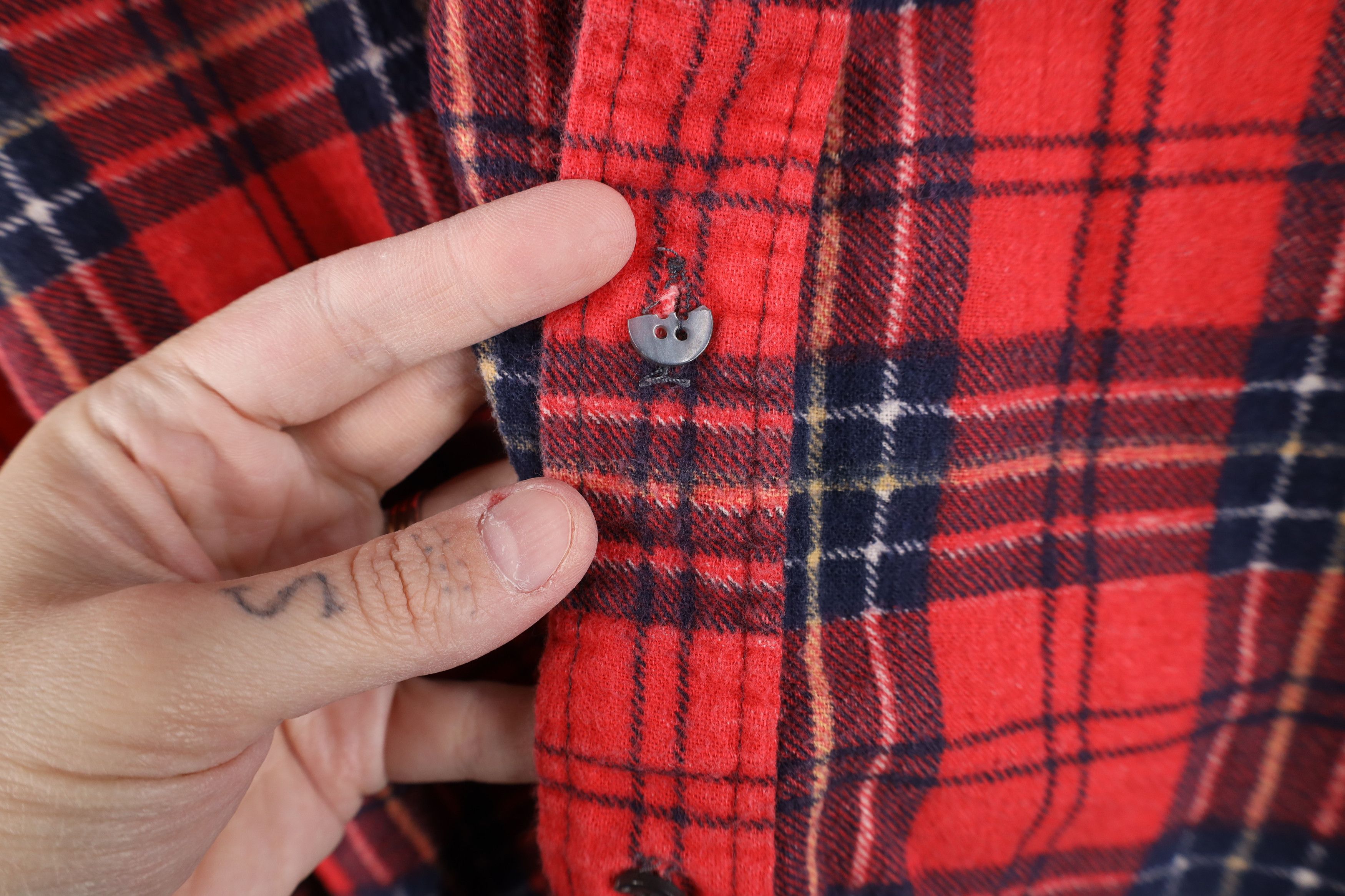 Vintage Vintage 80s 90s Streetwear Collared Button Shirt Plaid Size US XL / EU 56 / 4 - 5 Thumbnail