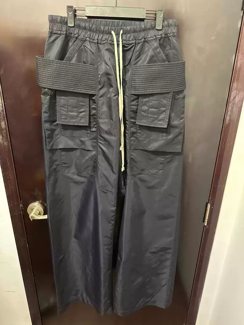 Rick Owens Rick Owens double-loop wide-leg pants flared pants-2505 Size US 32 / EU 48 - 1 Thumbnail