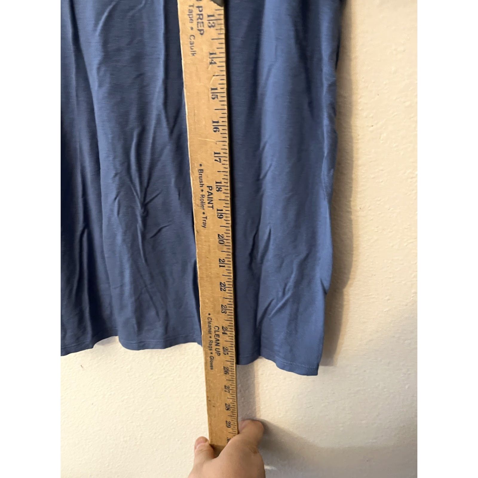 Lucky Brand Lucky Brand Sleepshirt Small Blue Solid Short Sleeve Womens Crew Neck Nightshirt Lounge Stars Cotton Modal S Shorts? Size S / US 4 / IT 40 - 4 Thumbnail