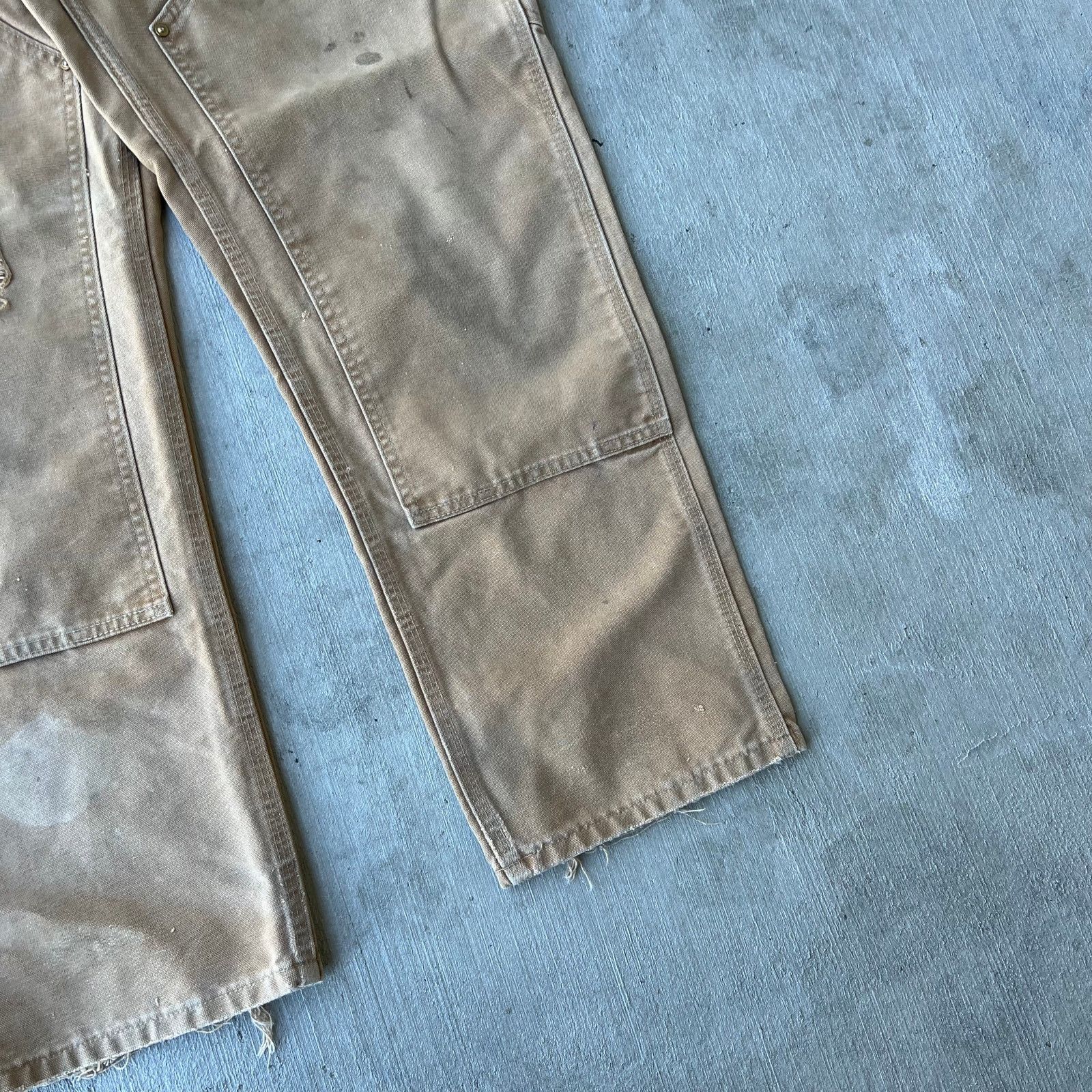 Carhartt × Vintage Carhartt brown double knee work wear carpenter pants Size US 33 - 7 Thumbnail