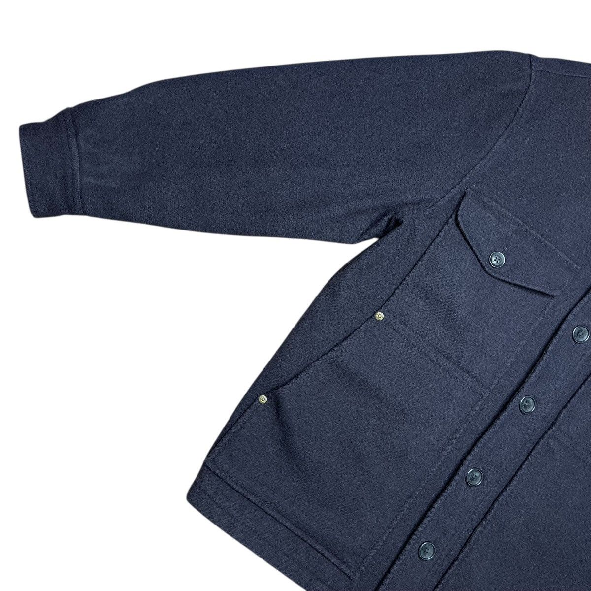 Eddie Bauer Eddie Bauer Wool Navy Blue Mackinaw Button Closure Jacket Size US S / EU 44-46 / 1 - 8 Thumbnail