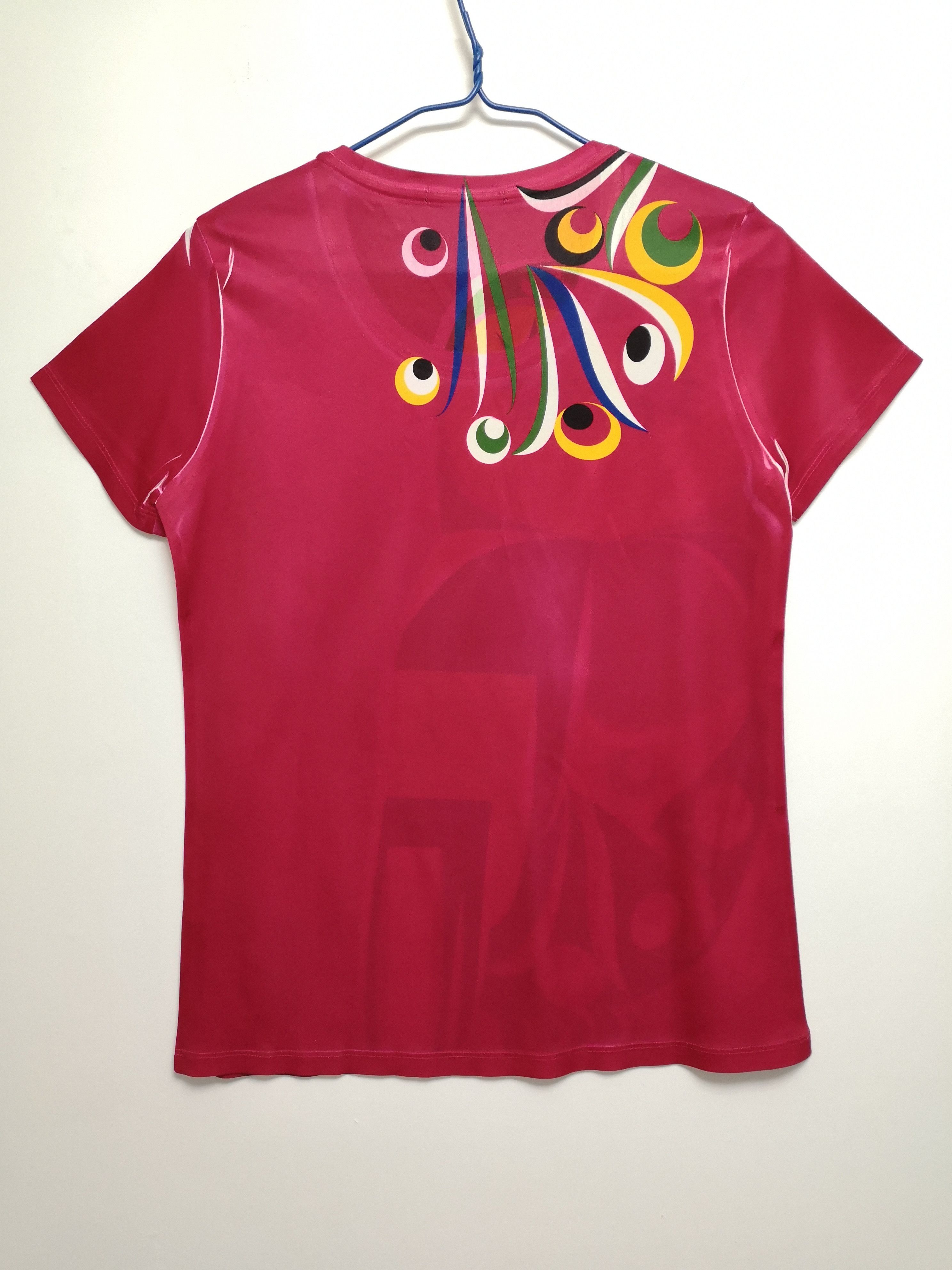 Issey Miyake Colorful Garment Printed Owl Short Sleeves T-Shirt Size S / US 4 / IT 40 - 2 Thumbnail