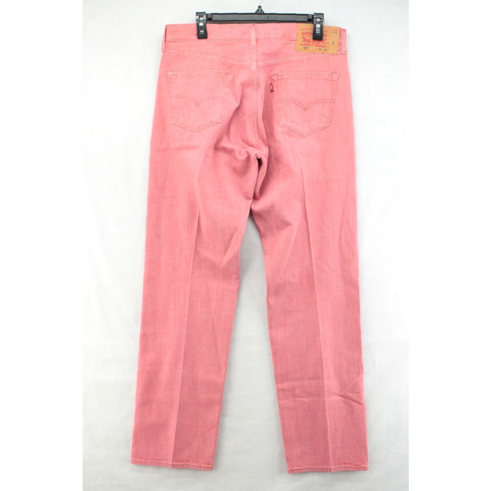 Levi's Levi's 501 Jeans Men 34x32 Button Fly Red White Oak Cone Denim Cotton 5-Pocket Straight Regular Mens Size US 34 / EU 50 - 6 Thumbnail
