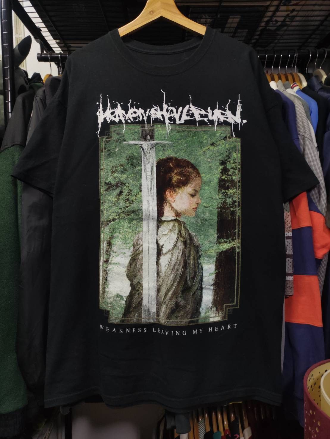 Band Tees Vtg Heaven Shall Burn " Weakness Leaving My Heart " Single Size US XXL / EU 58 / 5 - 3 Thumbnail