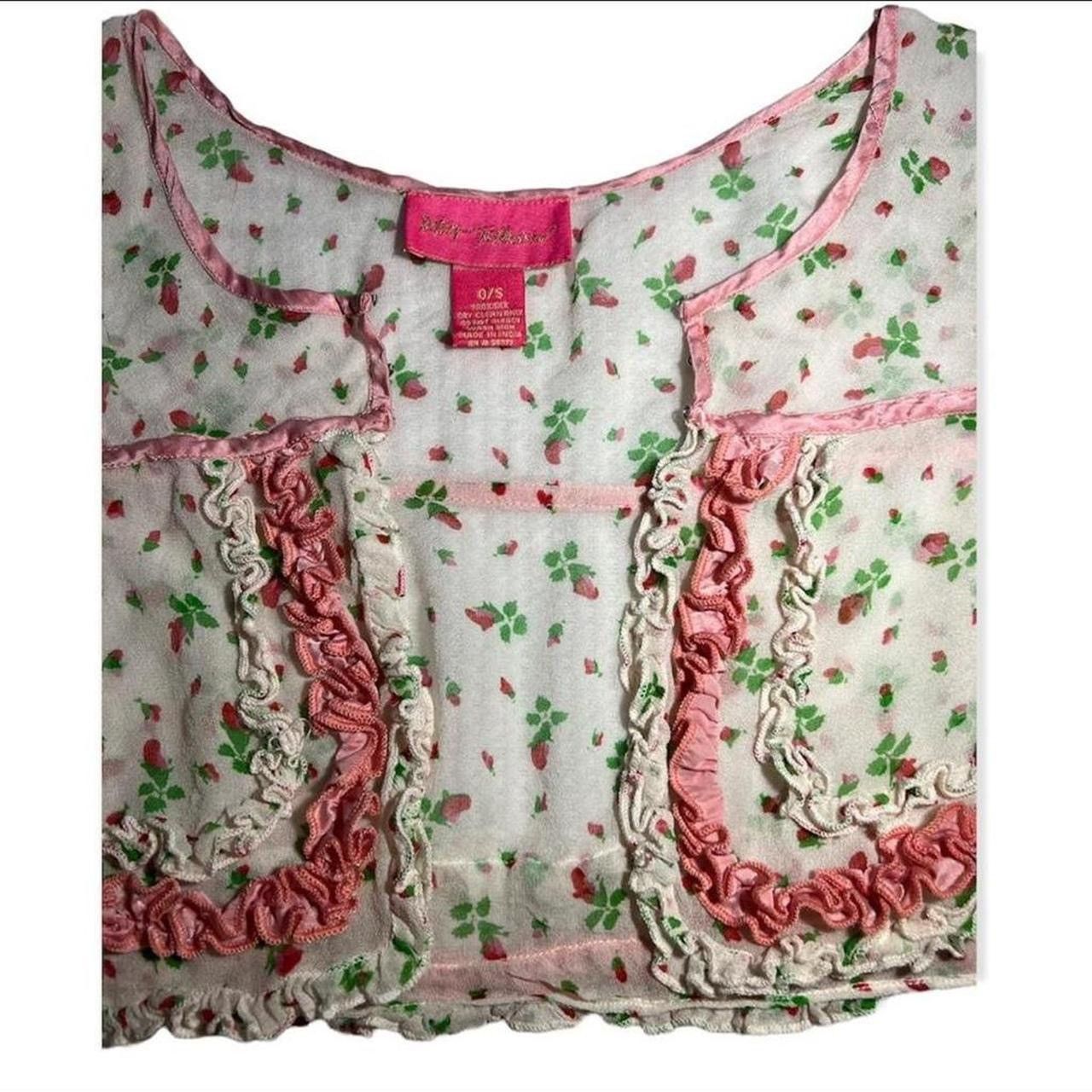 Betsey Johnson Vintage Betsey Johnson floral silk bolero y2k Size XS / US 0-2 / IT 36-38 - 3 Thumbnail