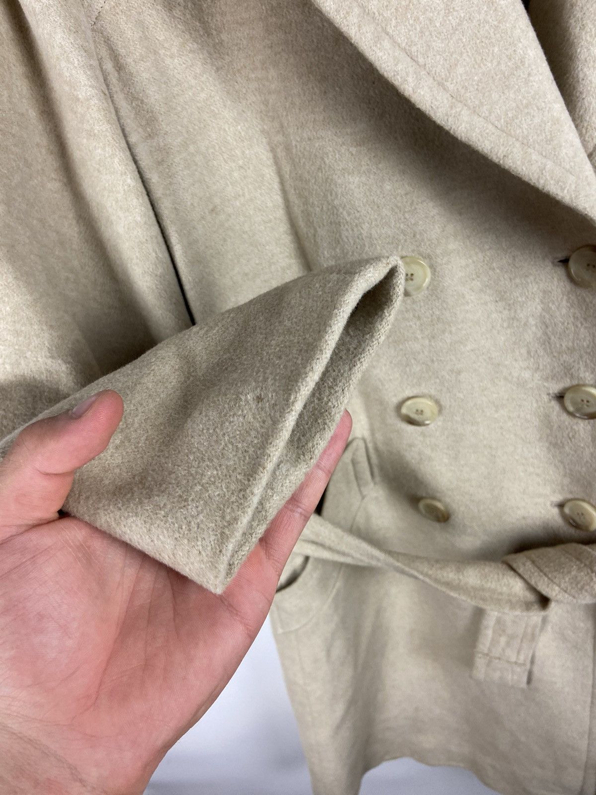 Carlo Colucci Carlo Colucci Luxury Beige ANGORAWOOL LAMBSWOOL CASHMERE Size XS / US 0-2 / IT 36-38 - 10 Thumbnail