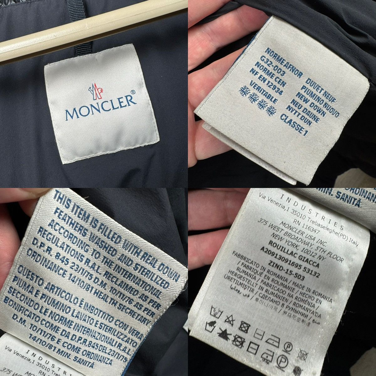 Moncler MONCLER ROUILLAC GIACCA DOWN JACKET PUFFER LUXURY Size US M / EU 48-50 / 2 - 9 Thumbnail