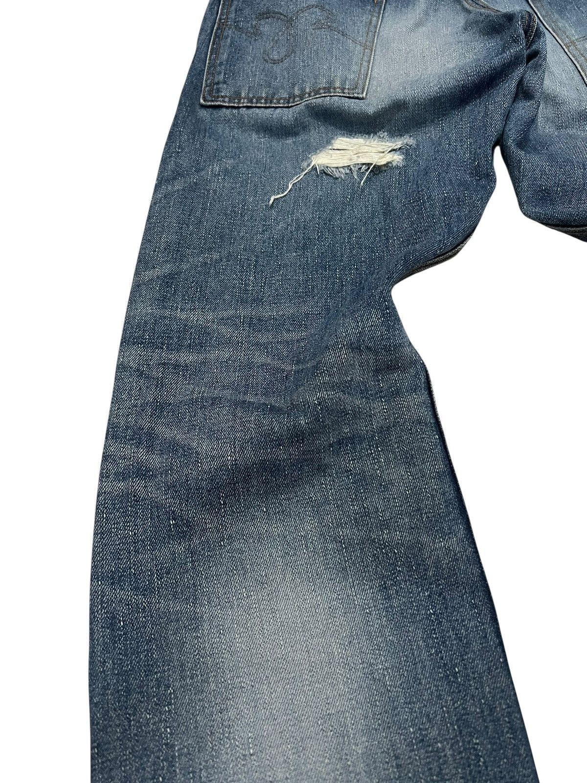 Japanese Brand Vintage Blue Way Japanese Brand Distress Clawmark Jean Size US 34 / EU 50 - 11 Thumbnail