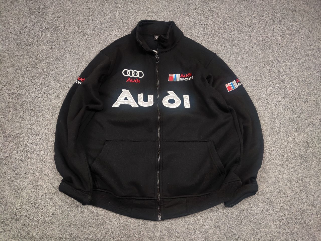 Vintage Vintage Audi F1 Sports Logo Racing Full Zip Sweatshirt Y2K Size US L / EU 52-54 / 3 - 2 Thumbnail