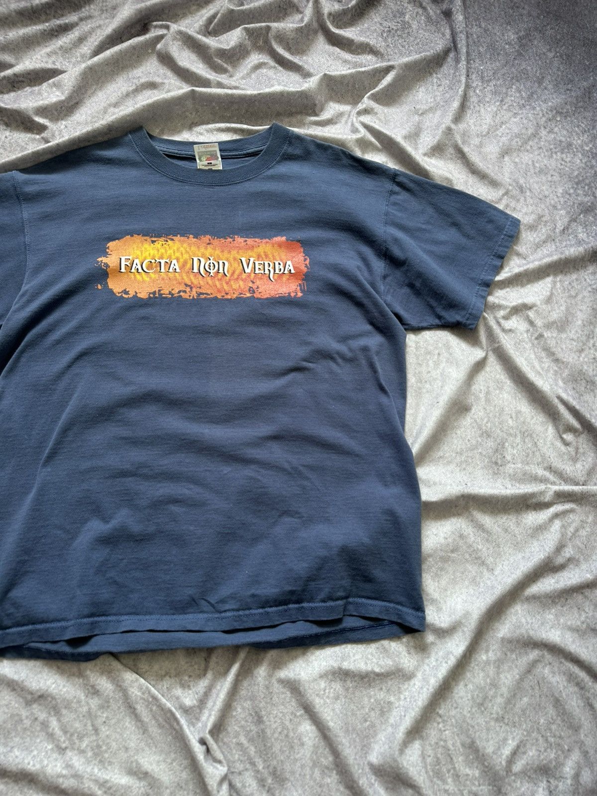 Vintage Vtg 00s Magic The Gathering Facta Non Verba Reya Tee Size US L / EU 52-54 / 3 - 8 Thumbnail