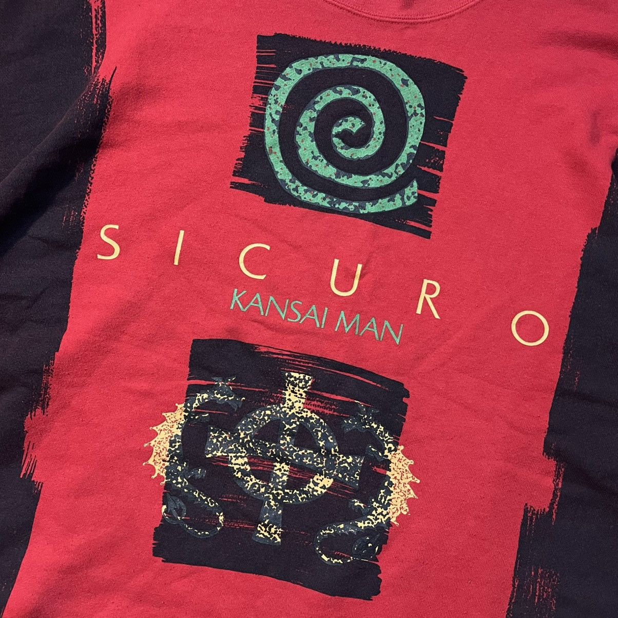 Japanese Brand × Kansai Yamamoto × Vintage Vintage Sicuro Kansai Man Big Logo Sweatshirt Size US L / EU 52-54 / 3 - 4 Thumbnail