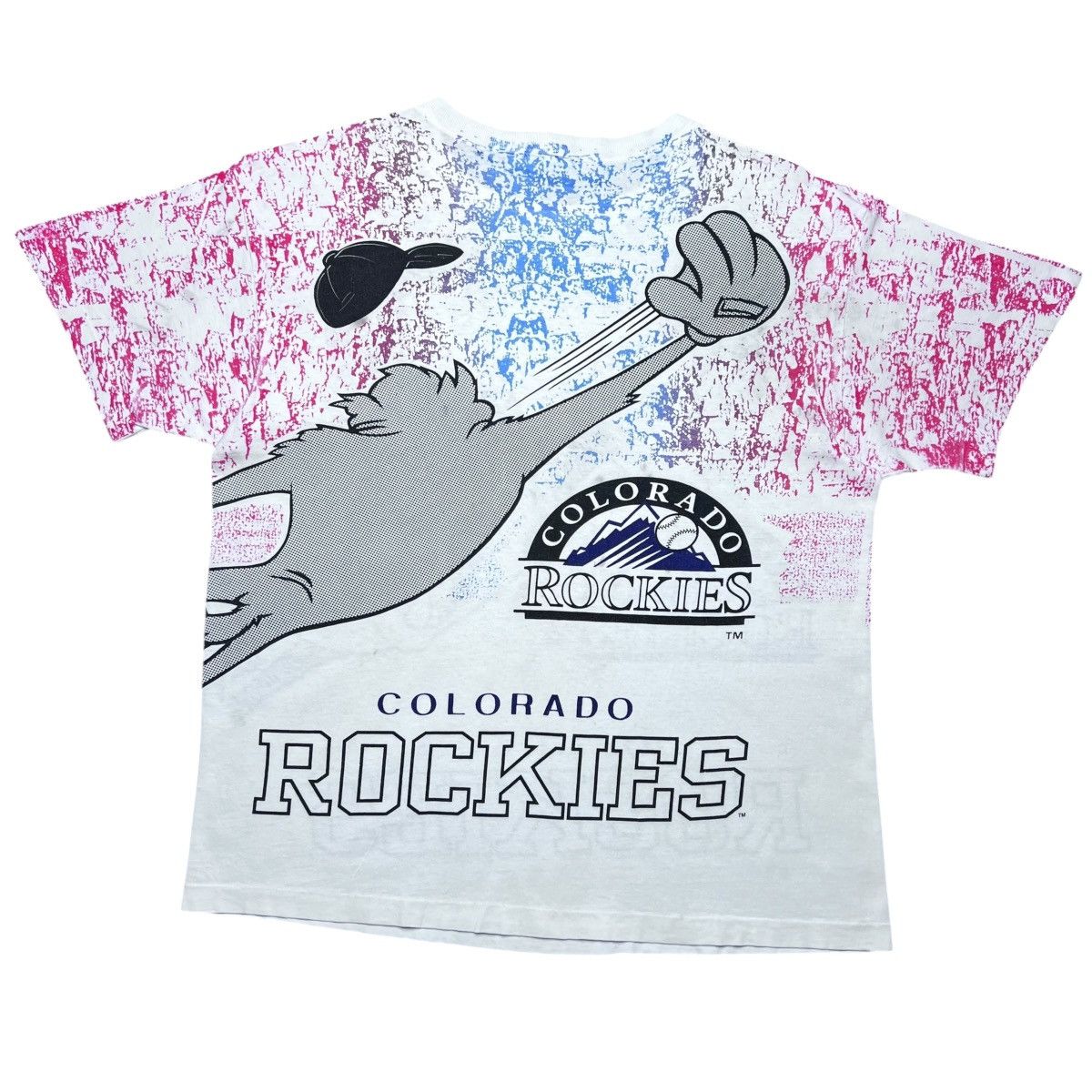 MLB 93 MLB Colorado Rockies Taz Looney Tunes All Over Print Tee Size US XL / EU 56 / 4 - 2 Thumbnail