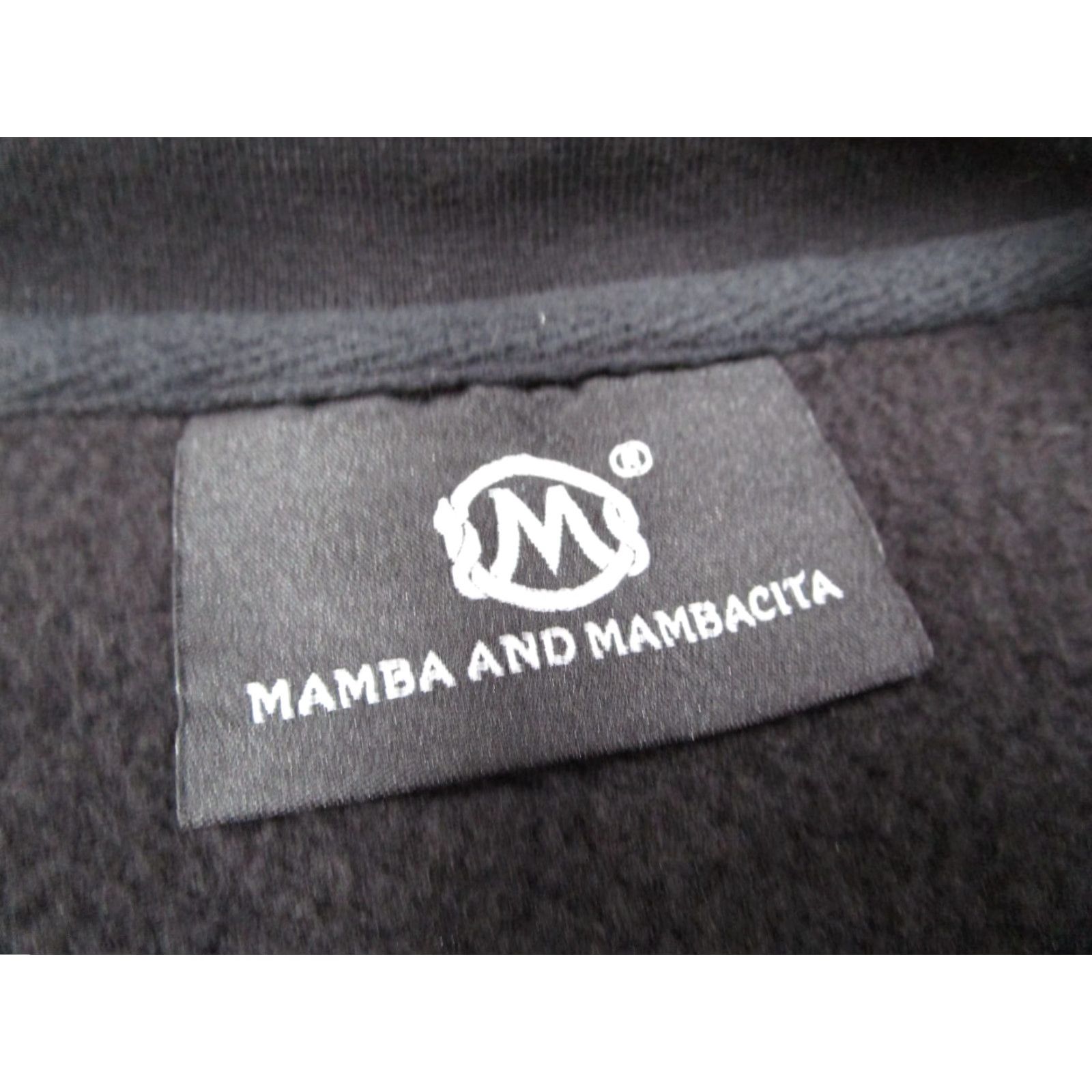 Vintage Mamba & Mambacita Sweatshirt Mens Large Black Matte Logo Crew Neck Pullover Fleece Size US L / EU 52-54 / 3 - 2 Thumbnail