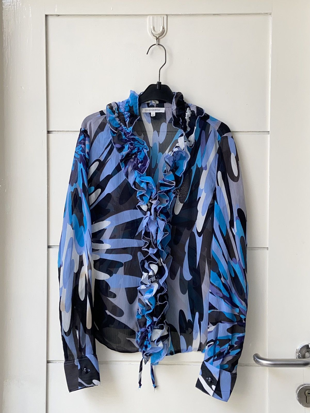 Designer × Japanese Brand NARA CAMICIE Patterned Blouse Size XS / US 0-2 / IT 36-38 - 11 Thumbnail