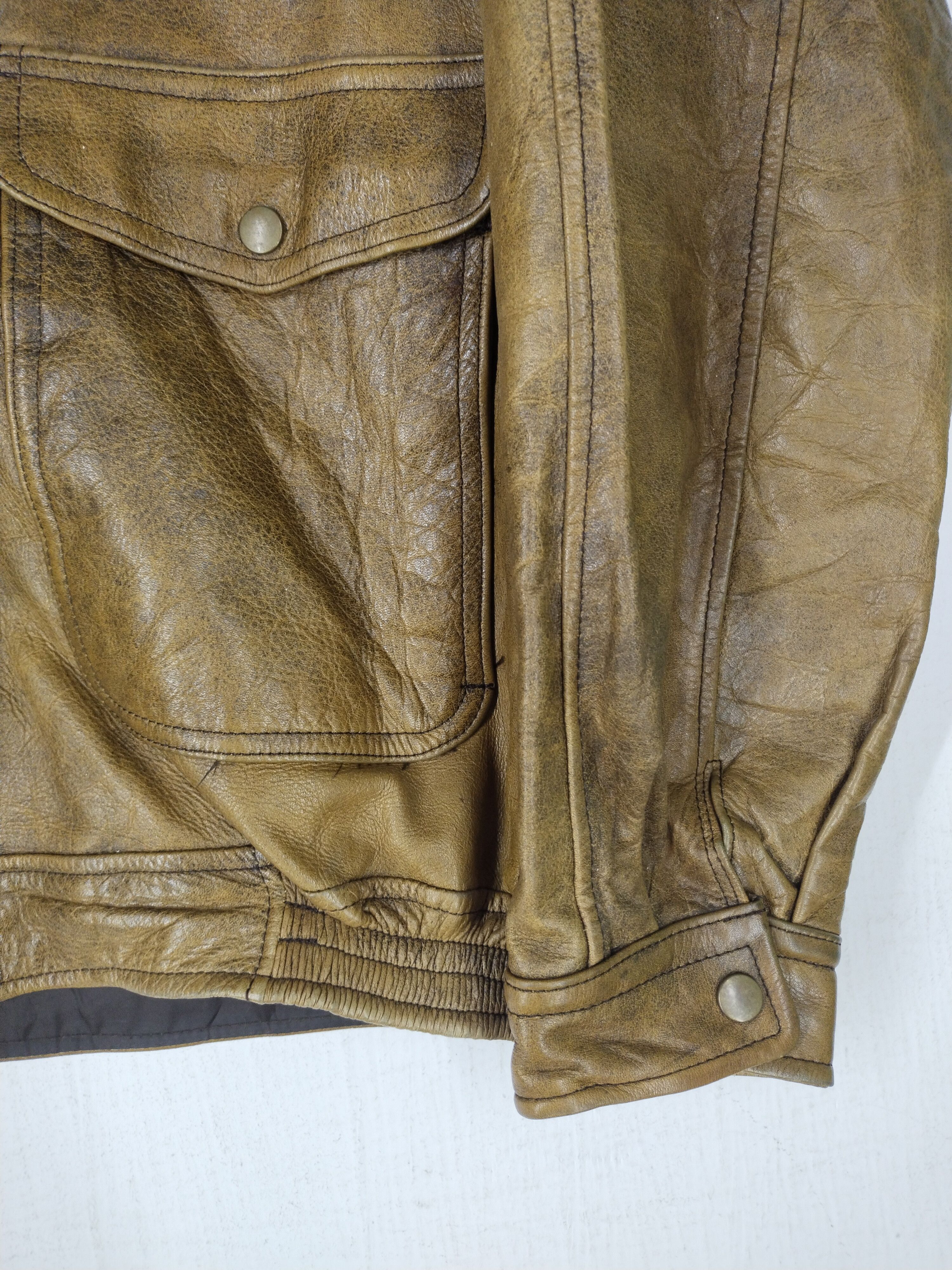 Vintage Vintage Leather Motorcycle Jacket Size US L / EU 52-54 / 3 - 2 Thumbnail