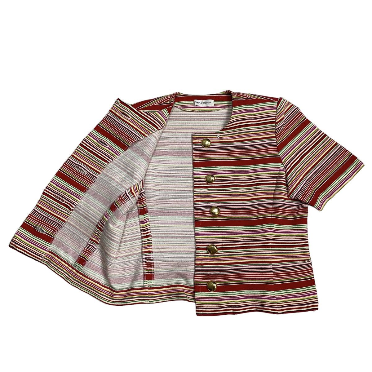 Yves Saint Laurent Yves Saint Laurent vintage striped button dress Size M / US 6-8 / IT 42-44 - 5 Thumbnail