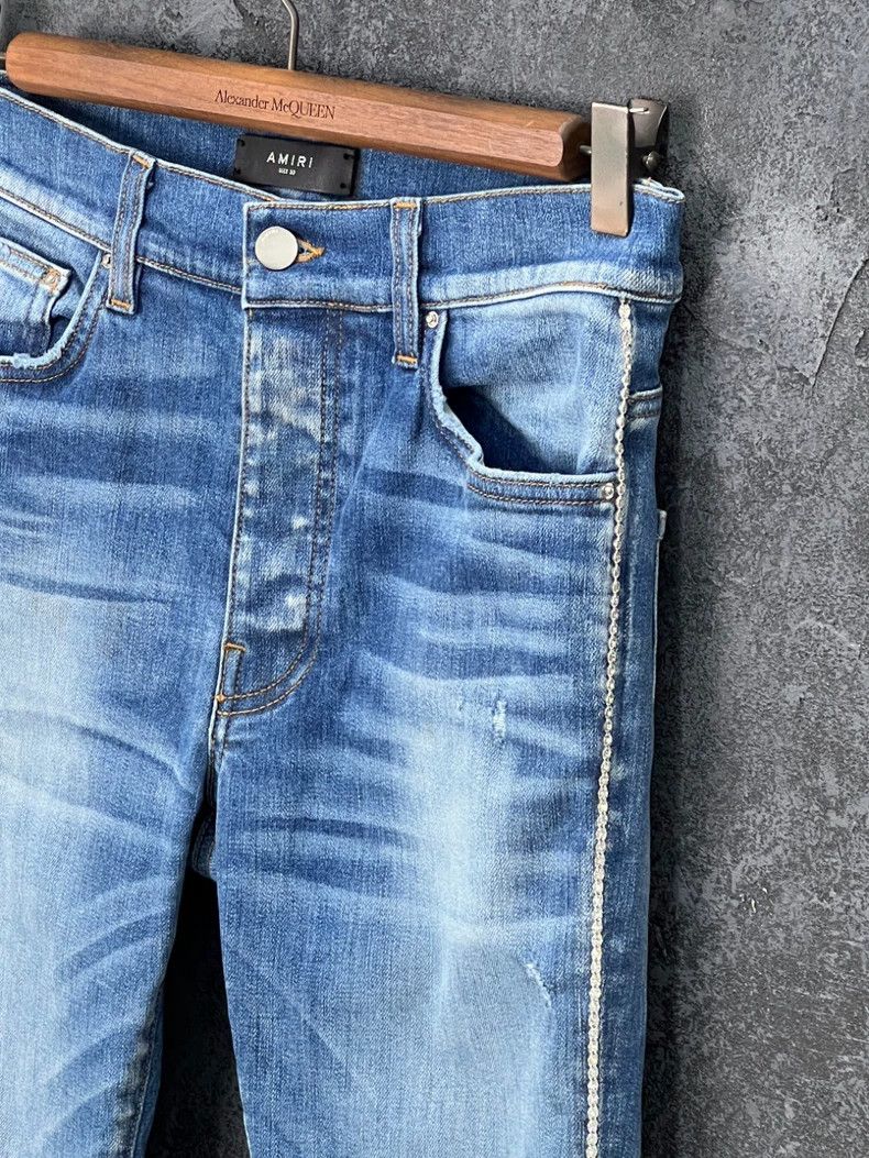 Amiri Amiri Blue distressed jeans Size US 30 / EU 46 - 4 Thumbnail