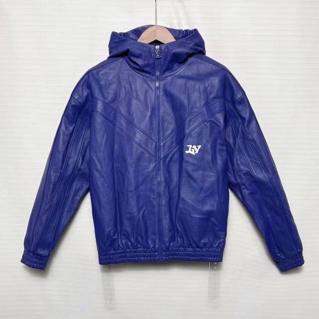Louis Vuitton LV Blue Hooded Leather Jacket Size US S / EU 44-46 / 1 - 1 Thumbnail