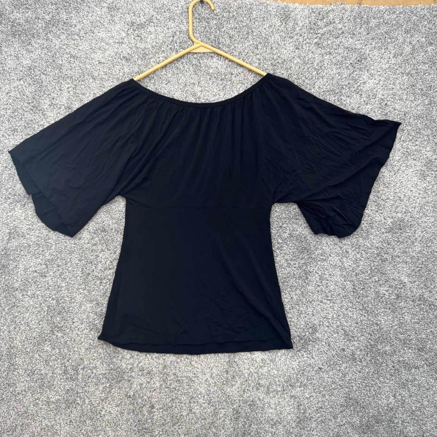 Trina Turk Trina Turk Top Womens Small Batwing Dolman Sleeve Stretch Rayon Made in USA Size S / US 4 / IT 40 - 7 Thumbnail