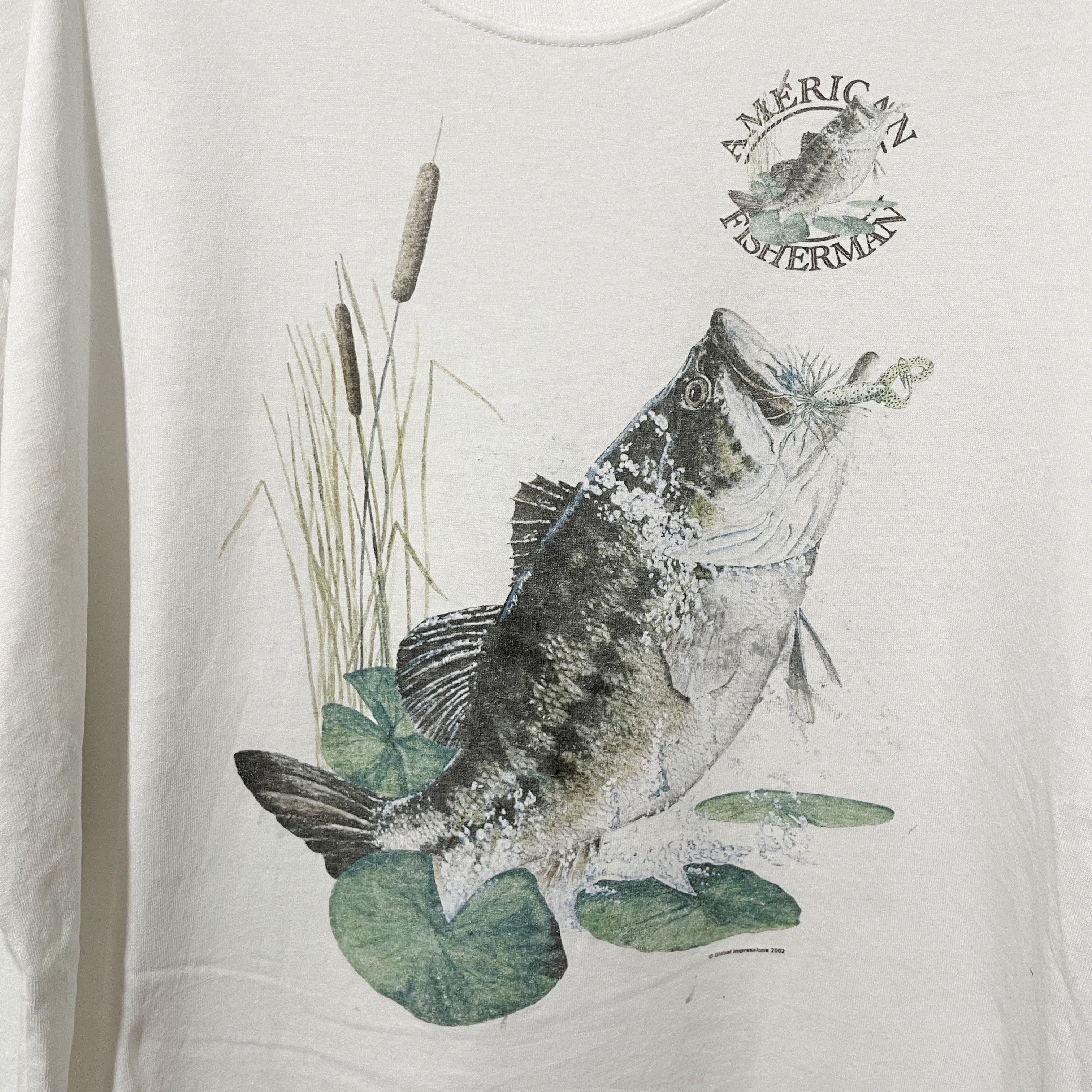 Vintage Vintage 2002 American Fisherman T-Shirt Size US XL / EU 56 / 4 - 2 Thumbnail