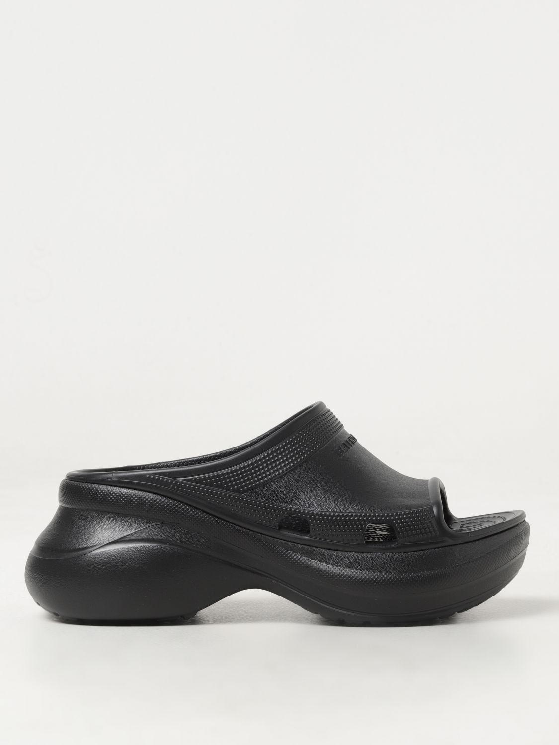image of Balenciaga Flat Sandals Woman Black, Women's (Size 9)