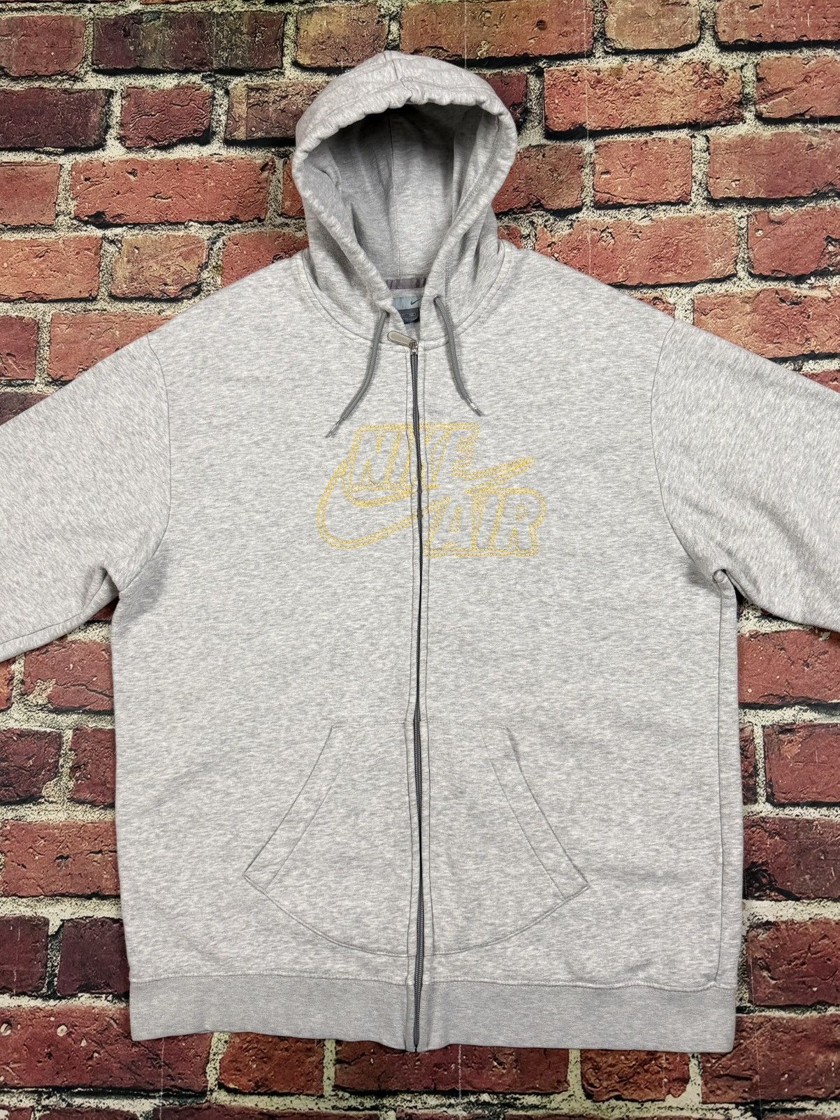 Nike Vintage Y2K Nike Air Embroidered Center Logo Full Zip Hoodie Size US XXL / EU 58 / 5 - 4 Thumbnail