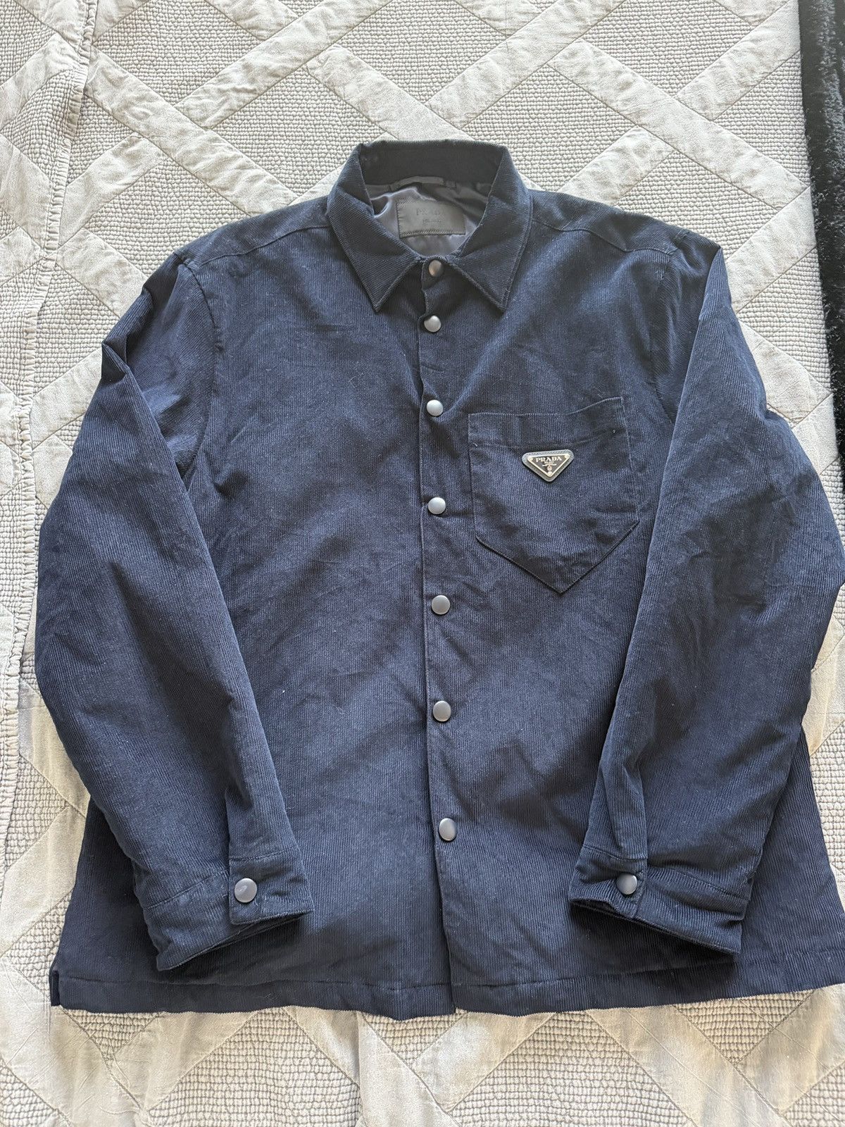 Prada Prada Corduroy Jacket Size US L / EU 52-54 / 3 - 1 Thumbnail