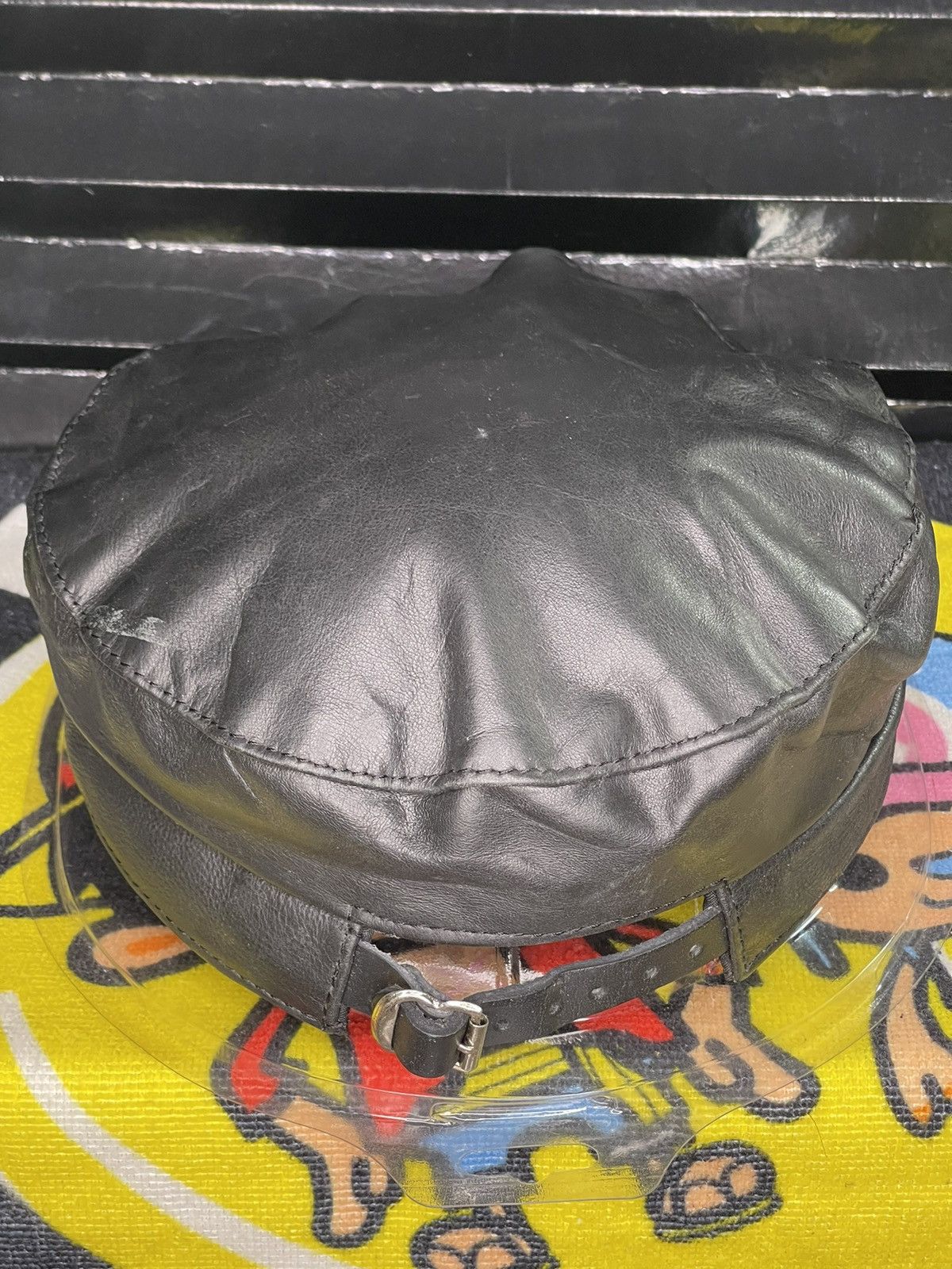 Leather BLACK LEATHER HAT NEWSBOY Size ONE SIZE - 3 Thumbnail