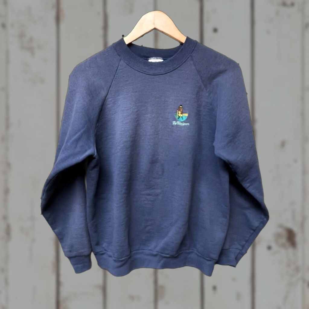 Vintage VINTAGE Screen Stars Wayfarers Sweatshirt Pullover Embroidered Blue M Men Cotton Blend Pullover Embroidered Pullover Blue 90s? Size US M / EU 48-50 / 2 - 1 Thumbnail