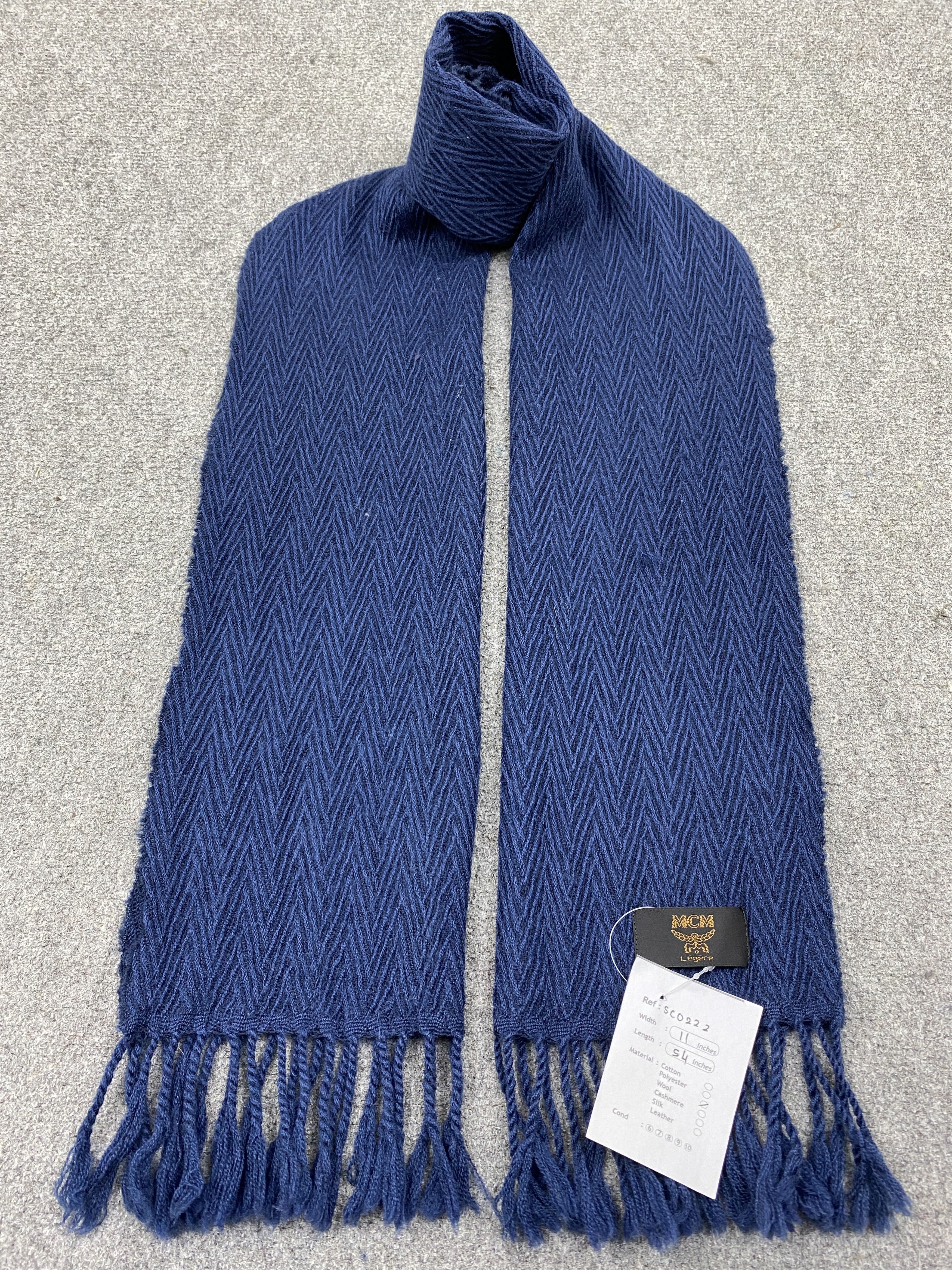 MCM MCM Wool Scarf Muffler Neckwear SC0222 Size ONE SIZE - 1 Thumbnail