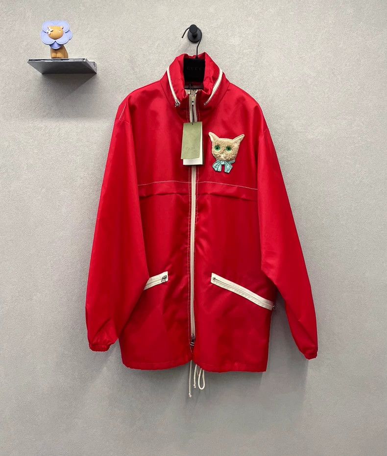 Gucci Gucci Embroidered kitten red idle jacket 2502-Nextarrow Size US S / EU 44-46 / 1 - 1 Thumbnail