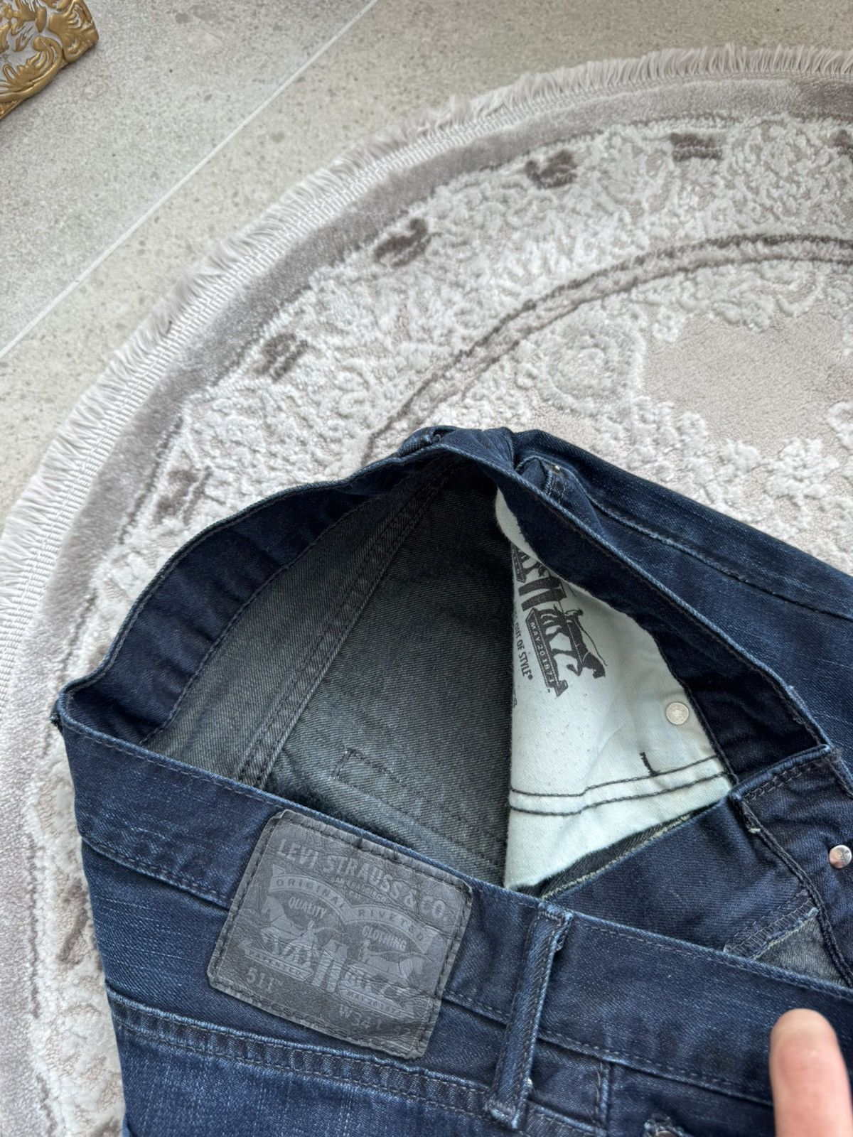 Levi's Levi's 511 Jeans – Dark Indigo Wash – W33 L34 Size US 34 / EU 50 - 7 Thumbnail