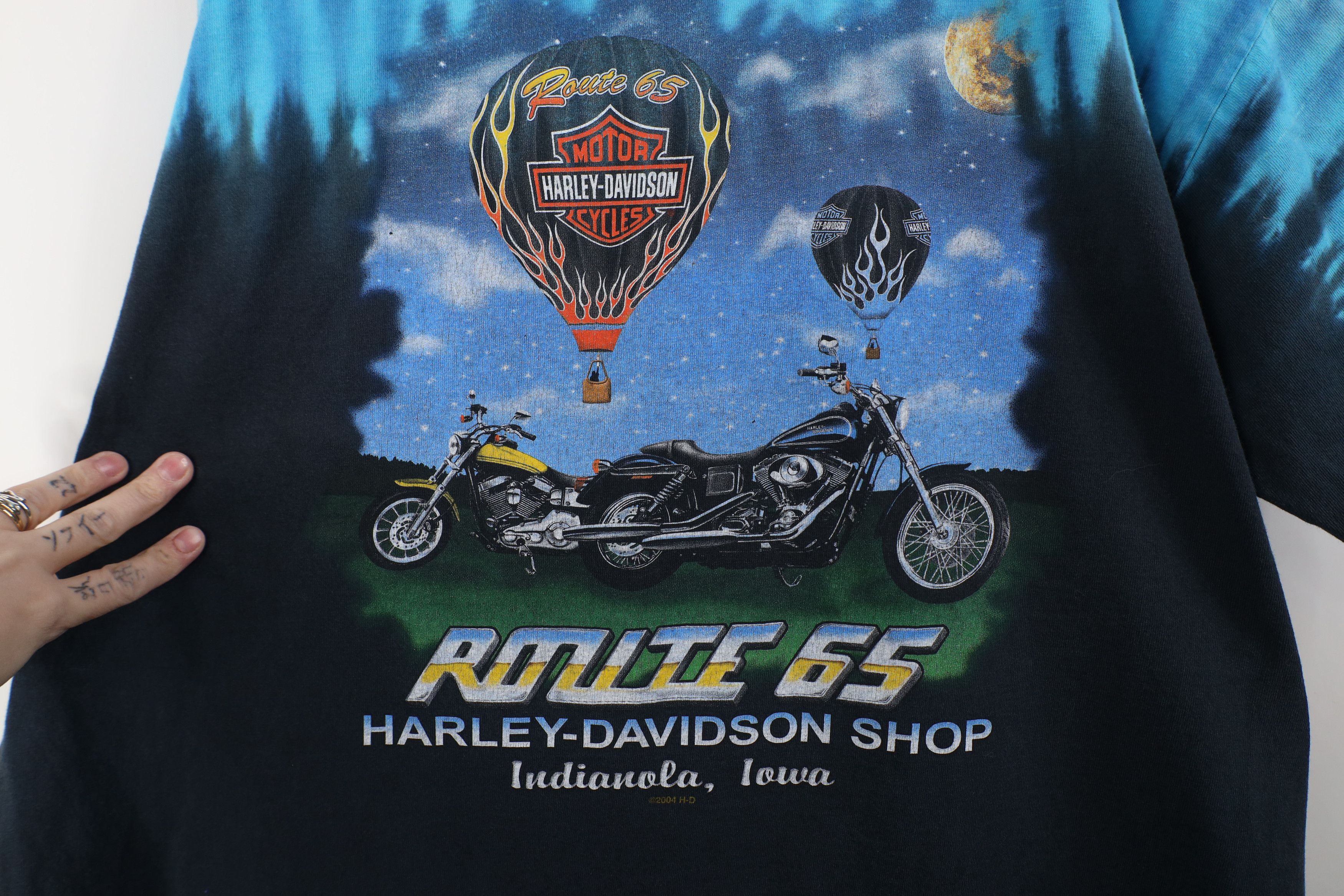 Harley Davidson Vintage Y2K Harley Davidson Tribal Fire Flames T-Shirt USA Size US L / EU 52-54 / 3 - 9 Thumbnail