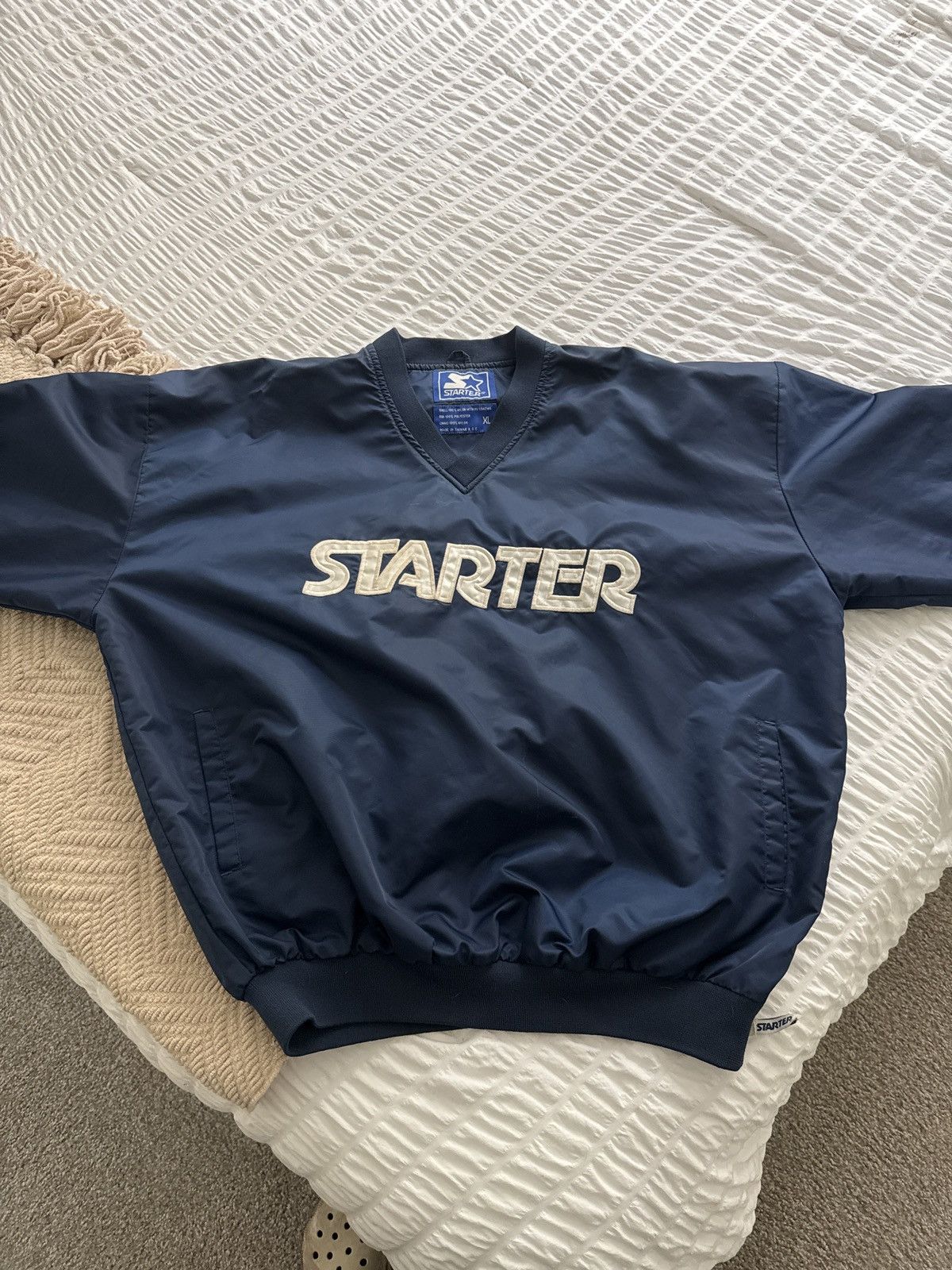 Starter V-Neck Windbreaker Size US XL / EU 56 / 4 - 4 Thumbnail
