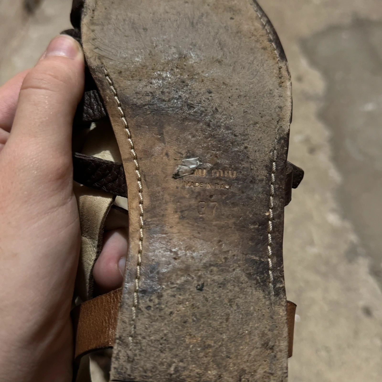 Miu Miu Miu miu ancient style sandals Size US 7 / IT 37 - 5 Thumbnail