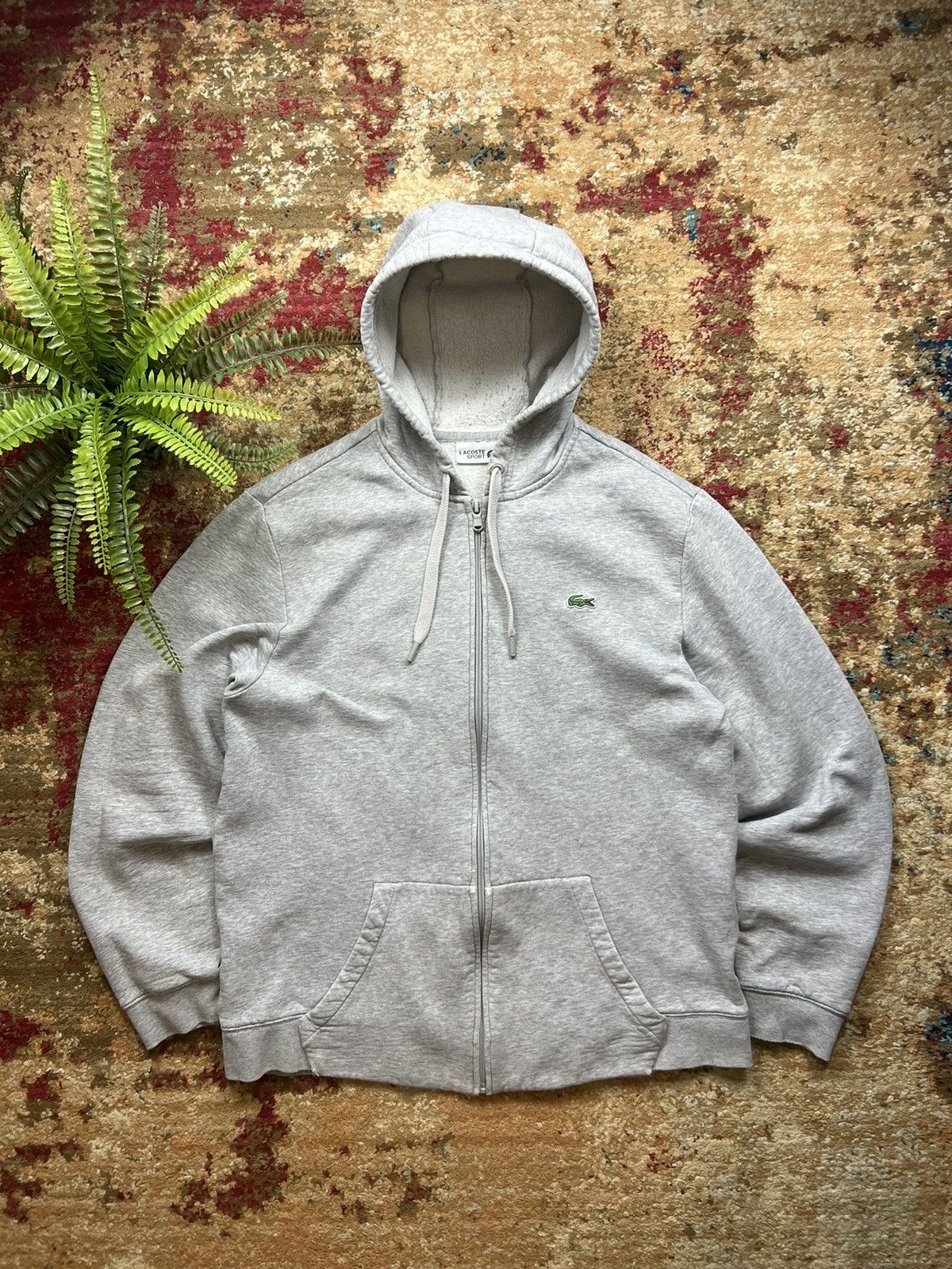 Lacoste × Vintage 90’s LACOSTE SPORT RETRO ZIP HOODIE BIG LOGO Size US L / EU 52-54 / 3 - 1 Thumbnail