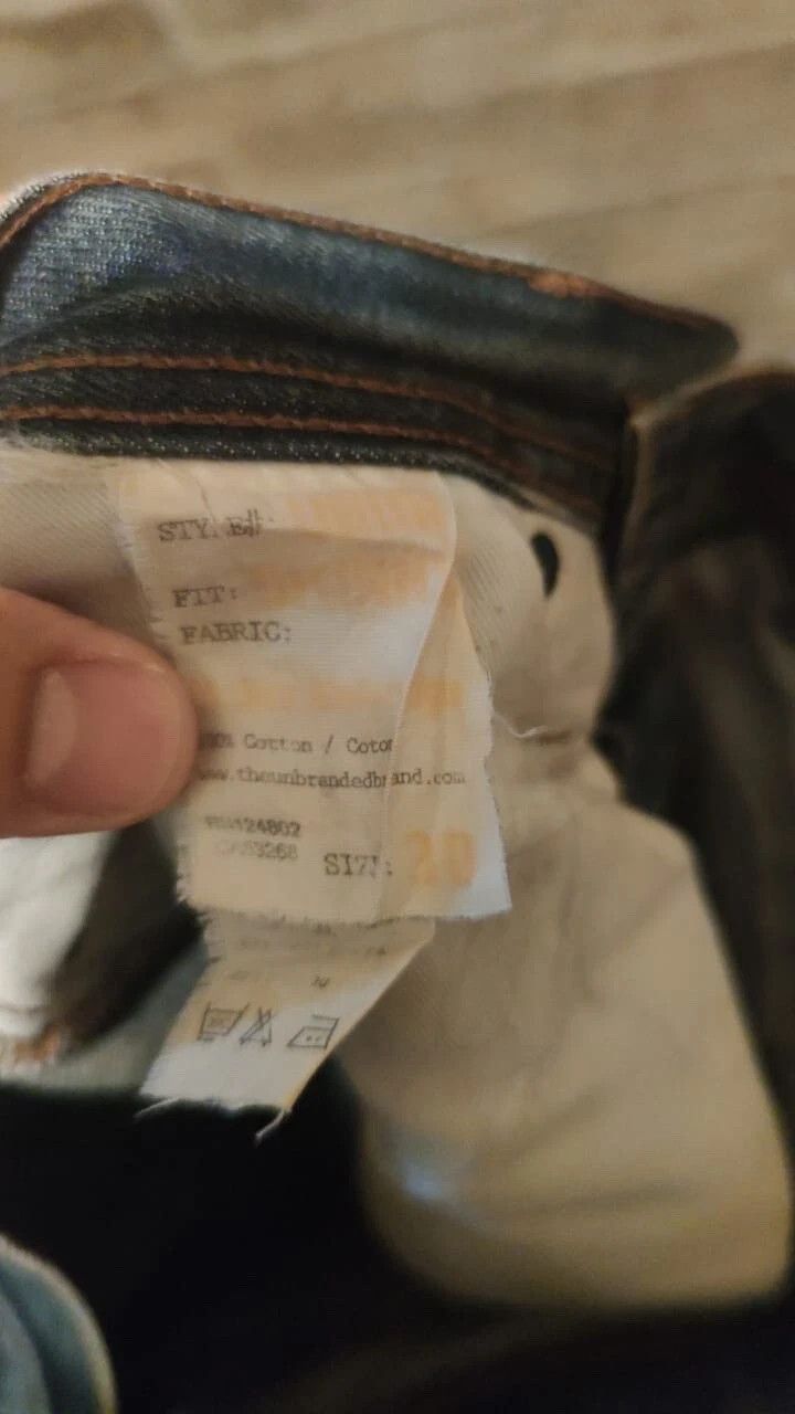 The Unbranded Brand Butler Unbranded UB101 Jeans Fades Faded Distressed Selvedge Size US 30 / EU 46 - 8 Thumbnail
