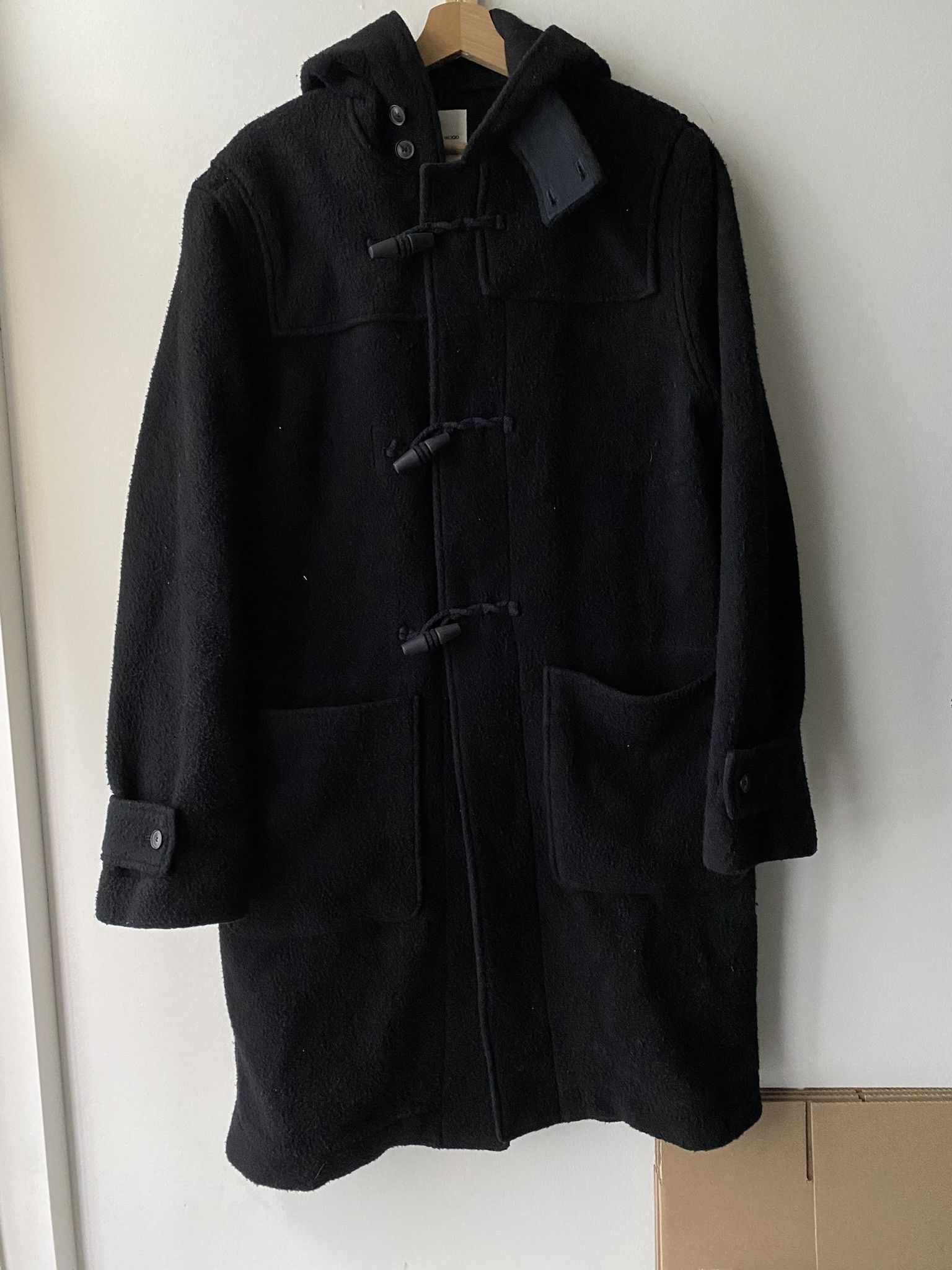 Our Legacy $875 - 50/L - Brushed Wool Coat - Black Size US L / EU 52-54 / 3 - 5 Thumbnail