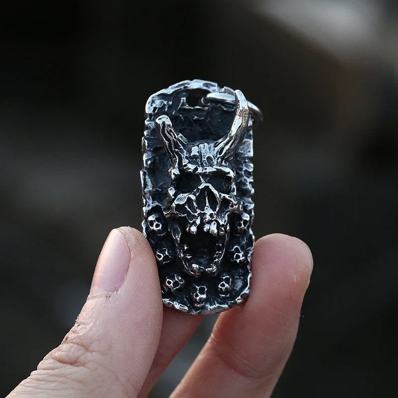 Japanese Brand × Jewelry Rock More Skull Pendant Necklace Size ONE SIZE - 3 Thumbnail
