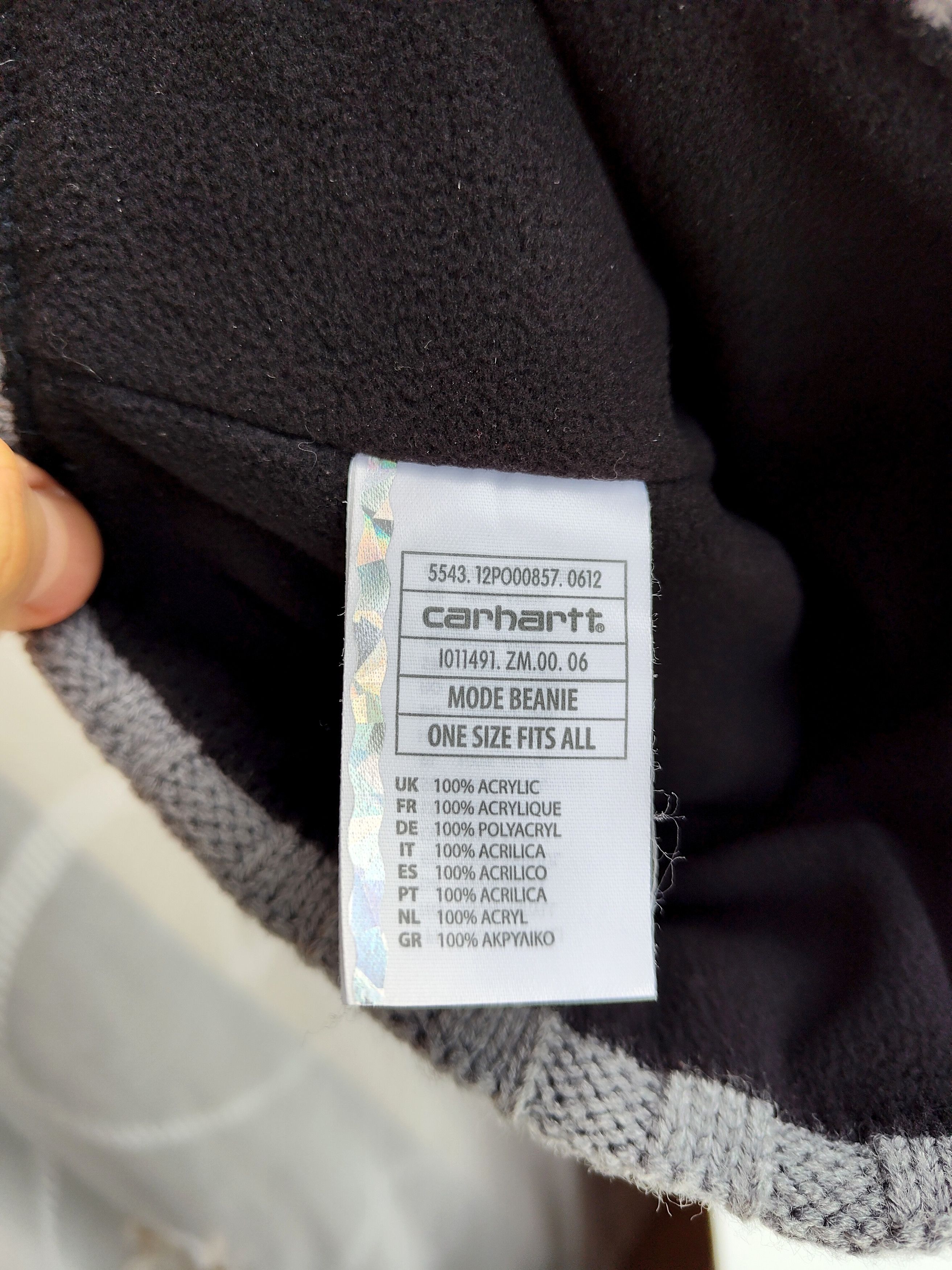 Carhartt Carhartt beanie knitted hat fleece lining inside Size ONE SIZE - 3 Thumbnail
