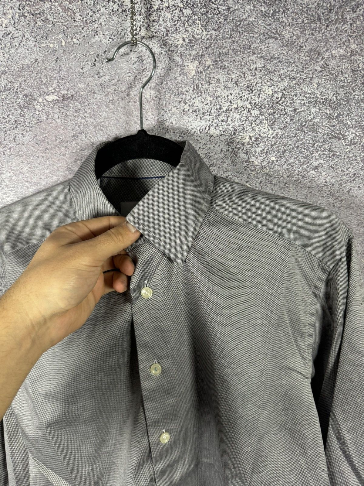 Eton ETON York Slim Formal Shirt Men’s Large Button Up Cutaway Size US L / EU 52-54 / 3 - 12 Thumbnail