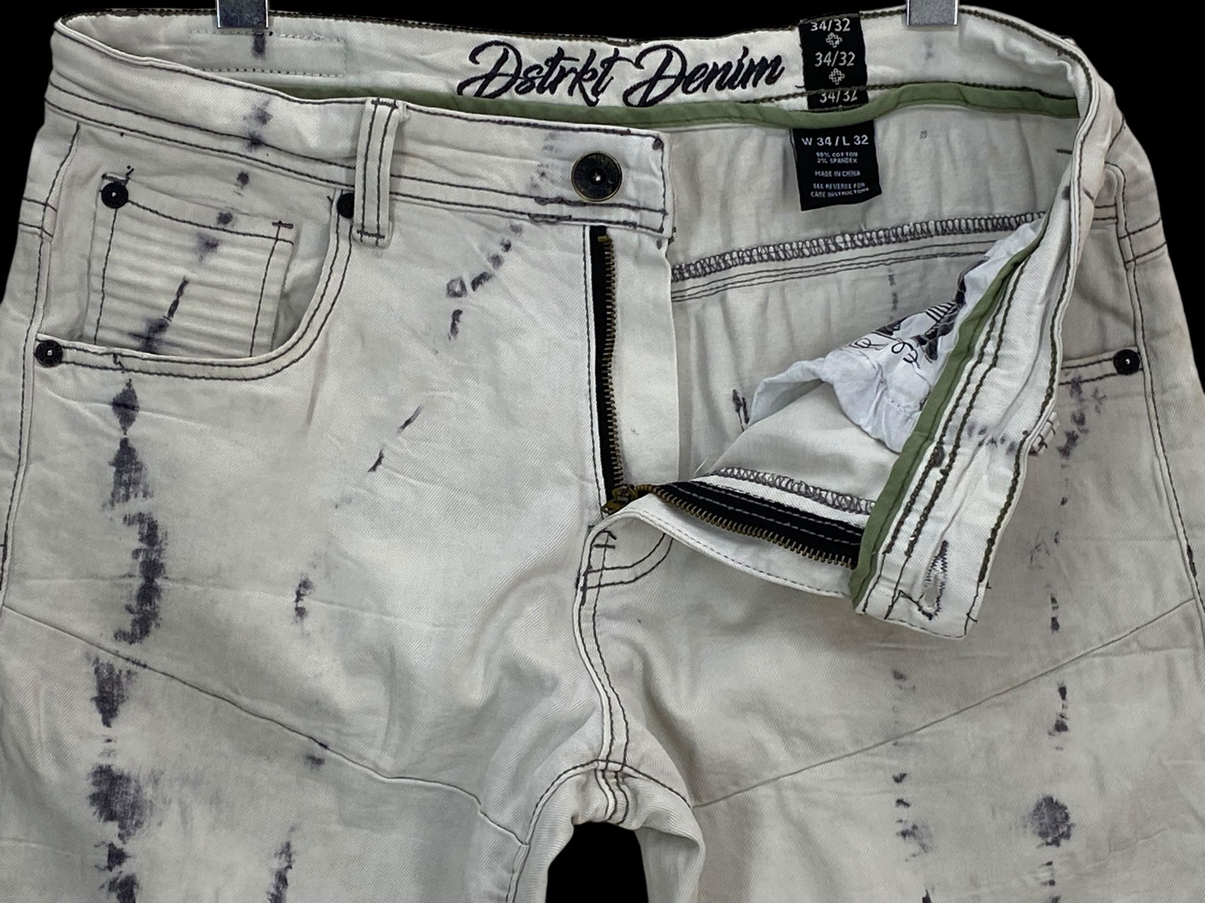 Japanese Brand District Acid Wash Jeans Size US 34 / EU 50 - 8 Thumbnail