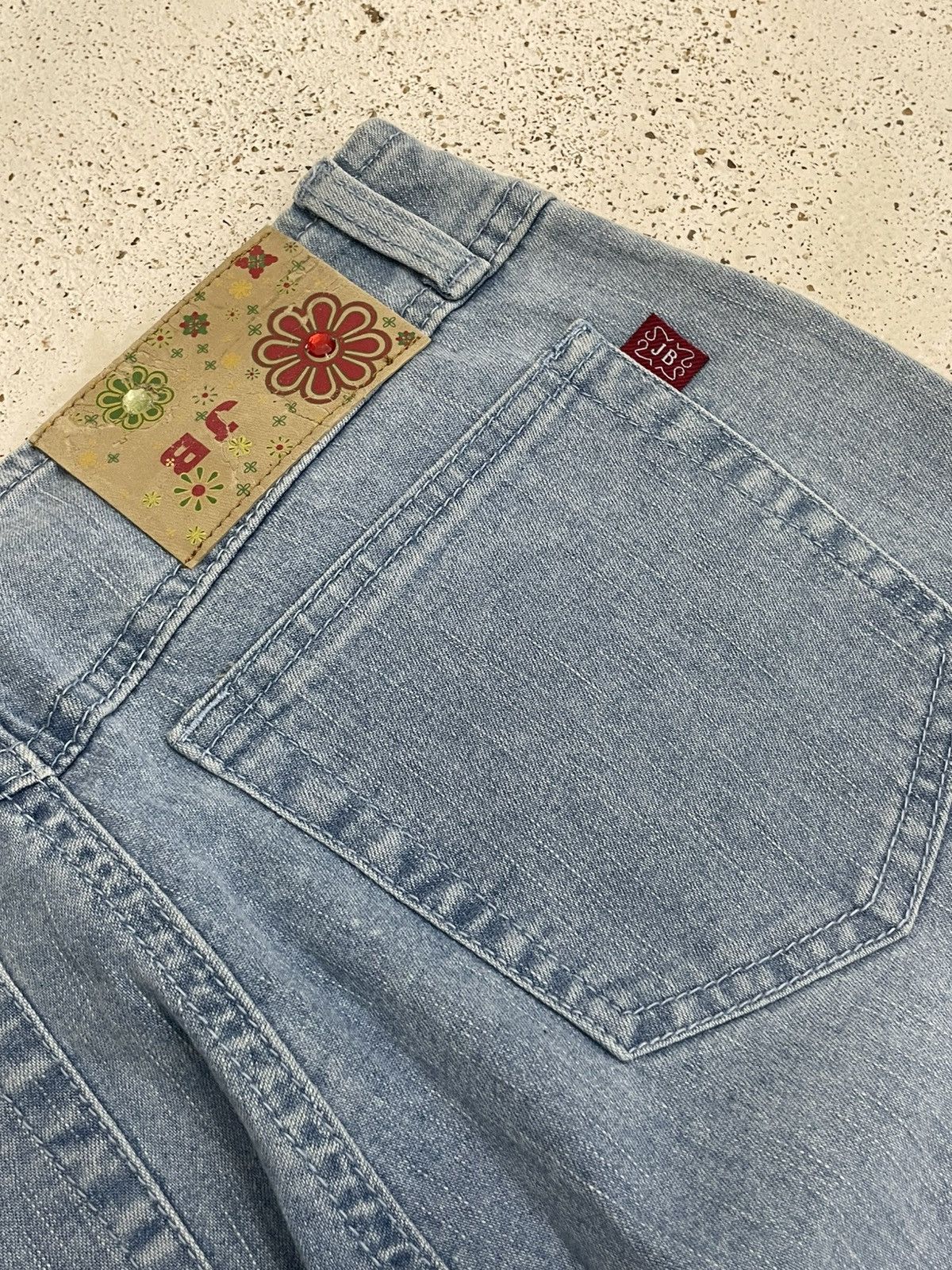 Other JB Tornado Mart Lace Style Stretch Denim Pants Size 25" / US 0 / IT 36 - 17 Thumbnail