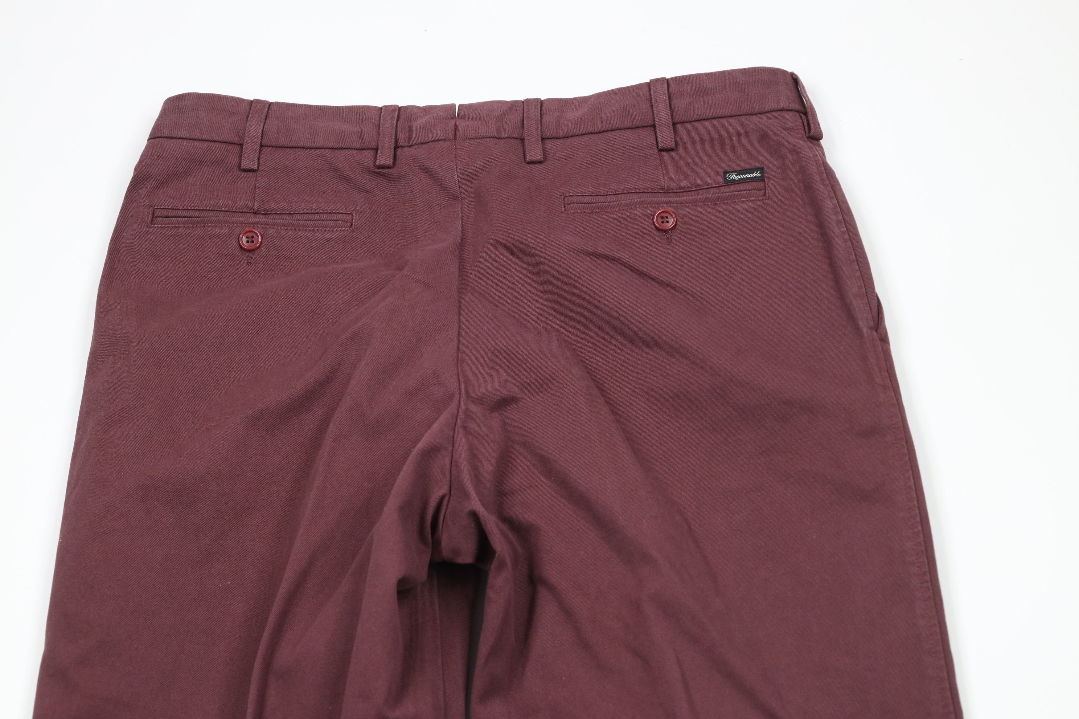 Faconnable × Vintage New Faconnable Straight Leg Heavy Cotton Chino Pants Slacks Size US 34 / EU 50 - 10 Thumbnail