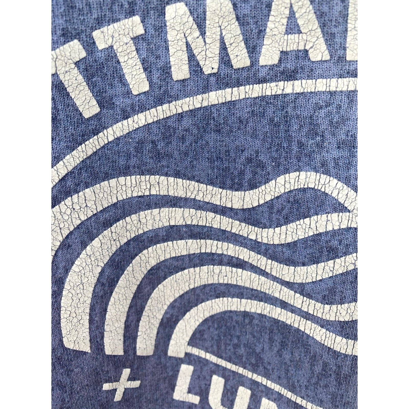 Hanes VINTAGE Hanes Sweatshirt Ottmar Liebert Luna Negra Graphic Print XL Blue Hanes Heavyweight Size US XL / EU 56 / 4 - 4 Thumbnail