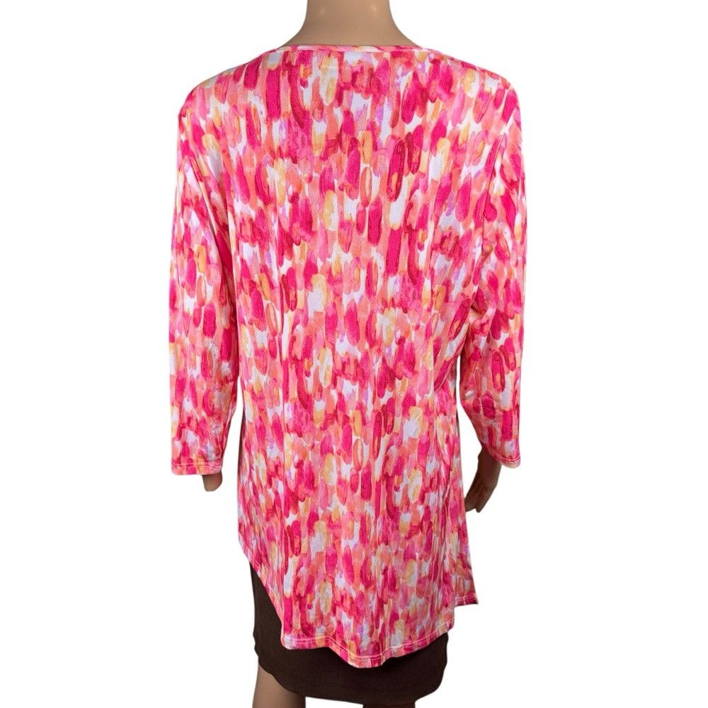 Other Susan Graver Liquid Knit Asymmetrical Tunic Top Size L Size L / US 10 / IT 46 - 5 Thumbnail