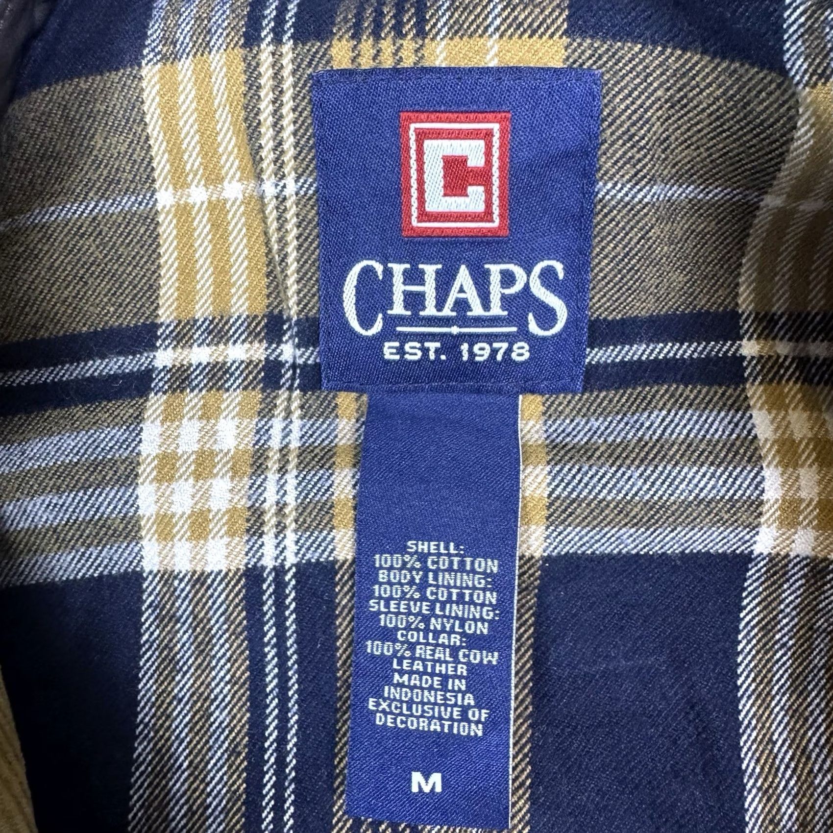 Ralph Lauren Ralph Lauren Chaps Jacket Men M Corduroy Leather Flannel Chore Field Barn Crest Size US M / EU 48-50 / 2 - 7 Thumbnail