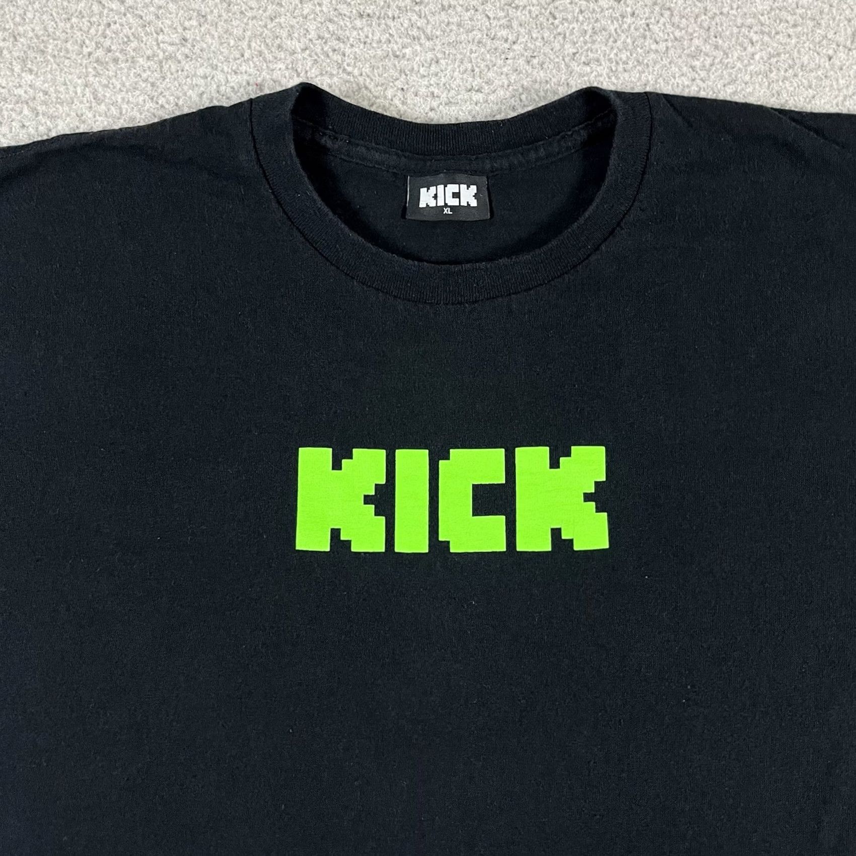 Logo 7 Kick Stream Shirt Mens XL Logo Graphic Print Crew Neck Cotton Black T-Shirt Size US XL / EU 56 / 4 - 4 Thumbnail