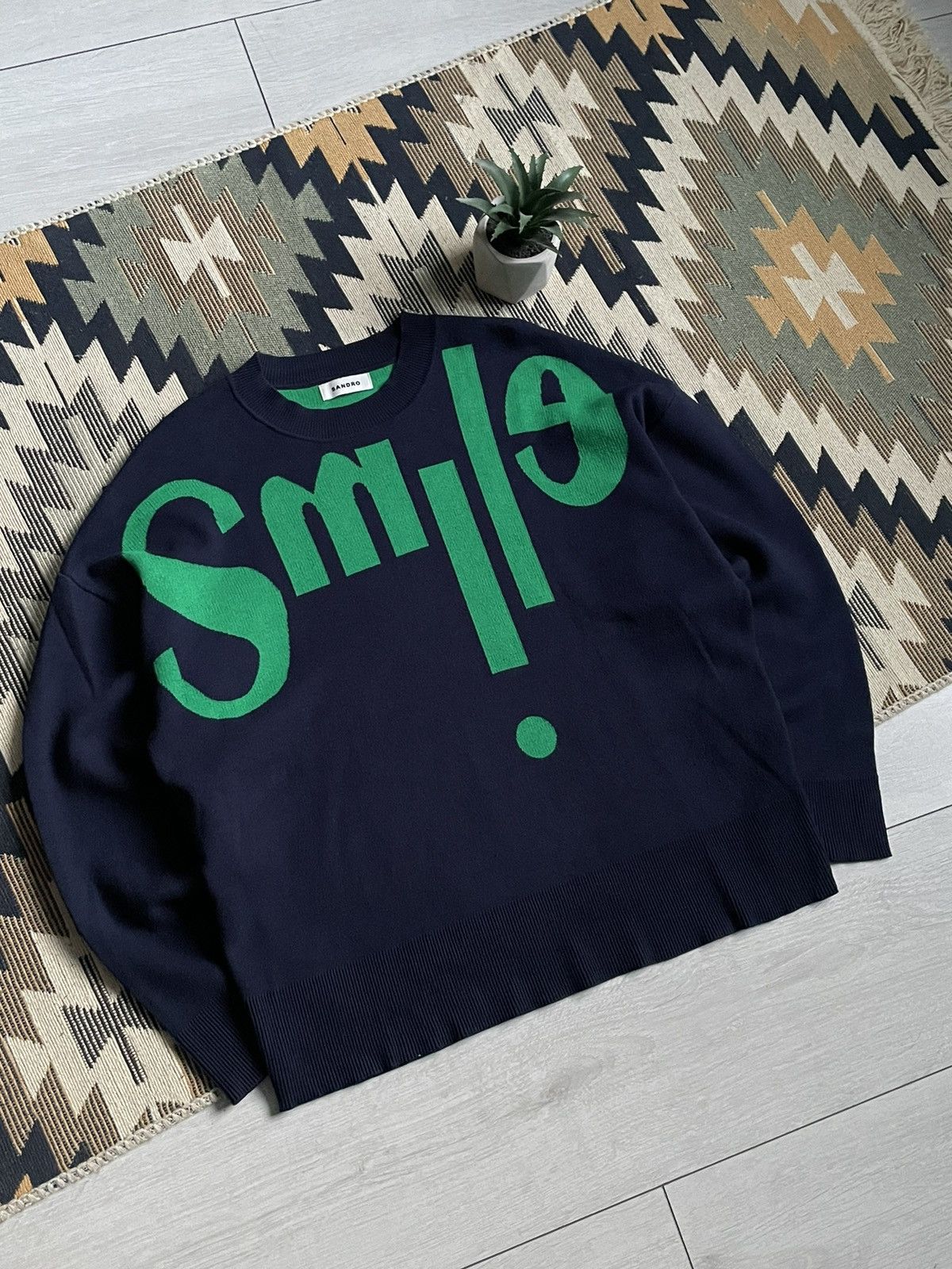 Sandro Sandro Smile Logo Sweater Size S / US 4 / IT 40 - 2 Thumbnail
